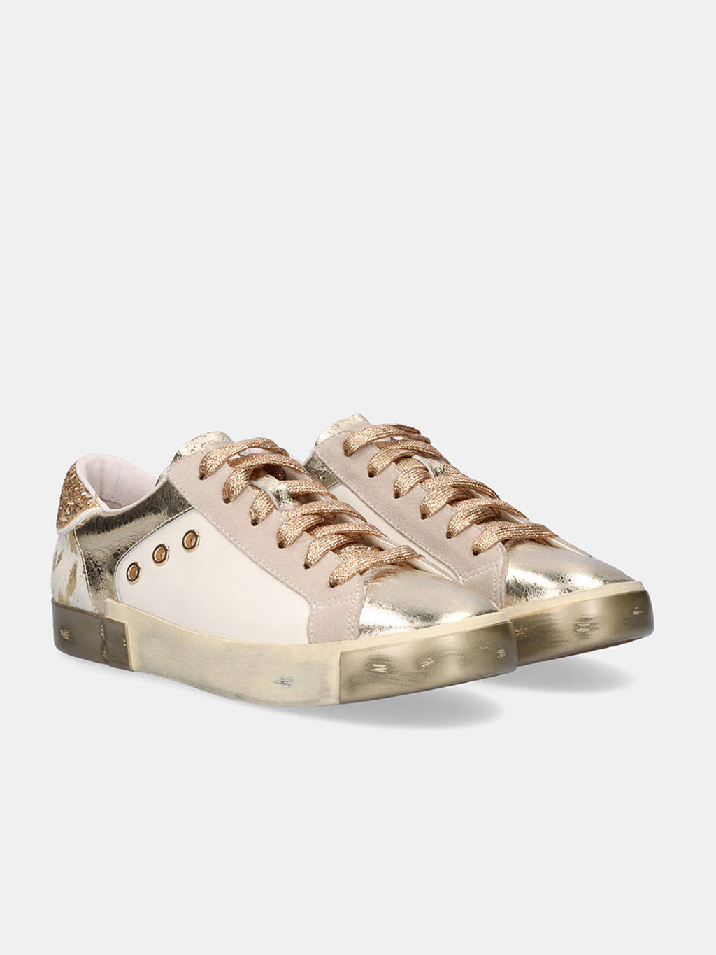 705-10 LEATHER WHITE GOLD