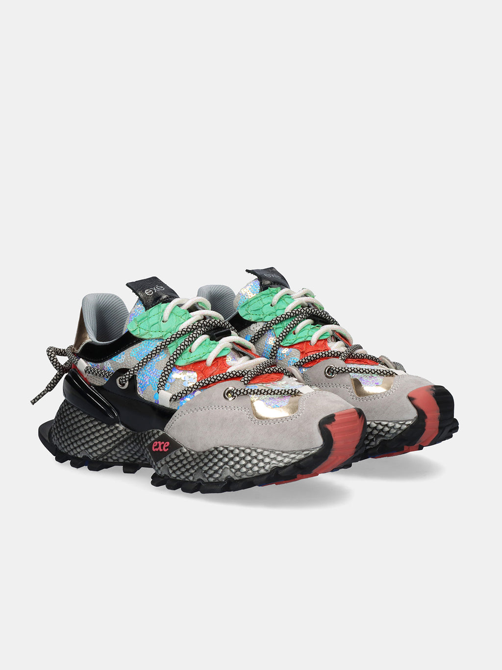 8830-2 LEATHER GREY GREEN