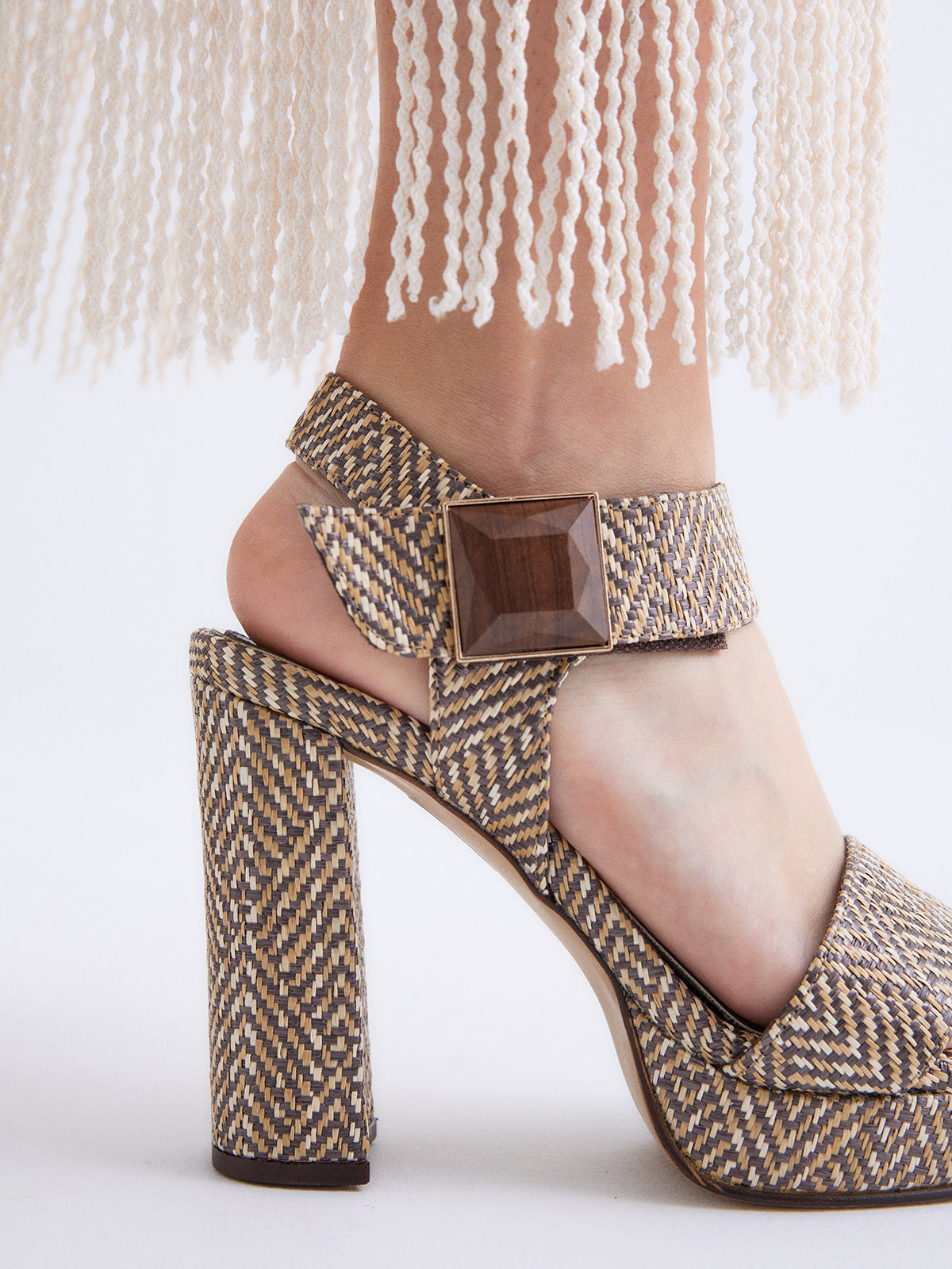 888 CELINE RAFFIA BROWN BEIGE