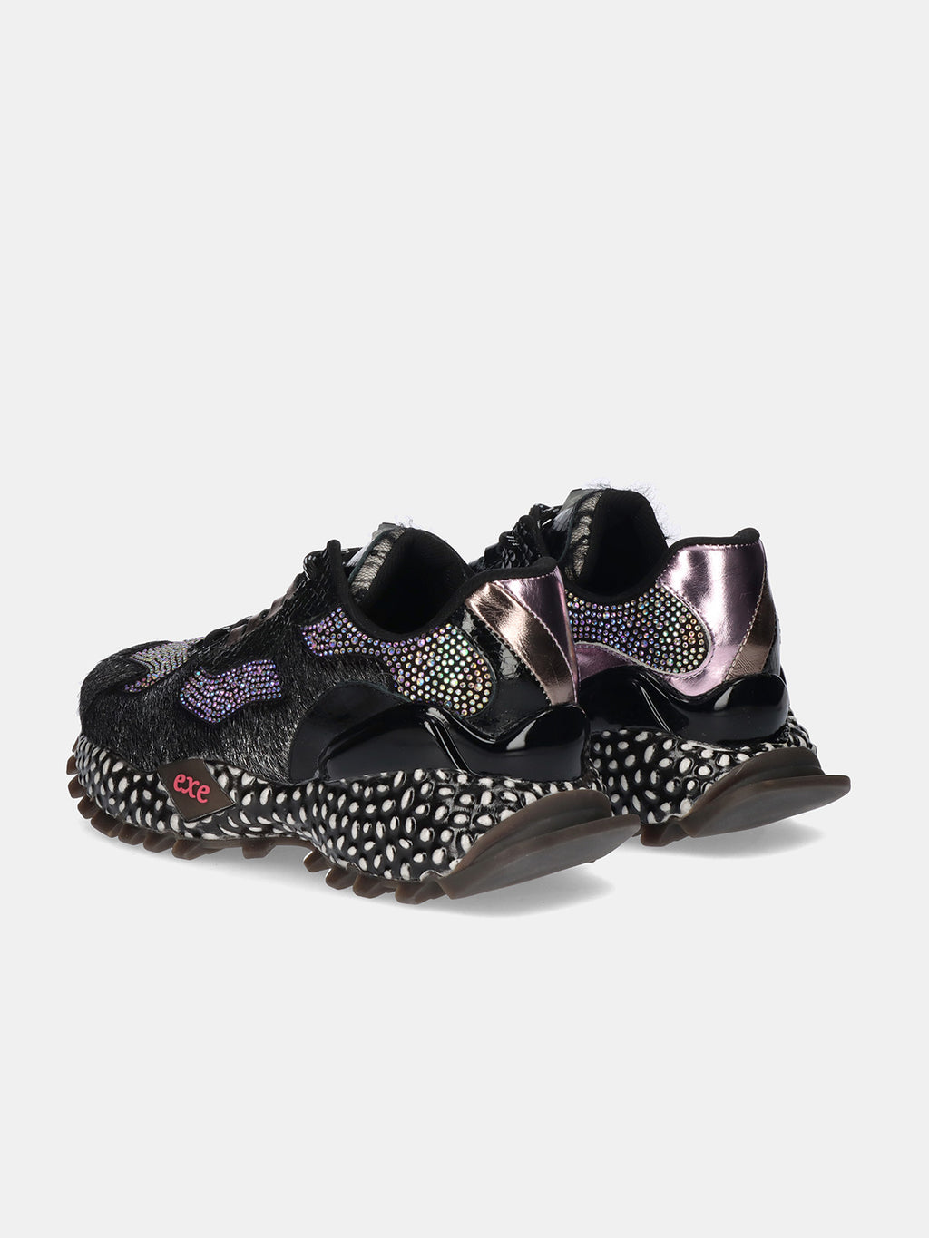 928-12 LEATHER BLACK PURPLE