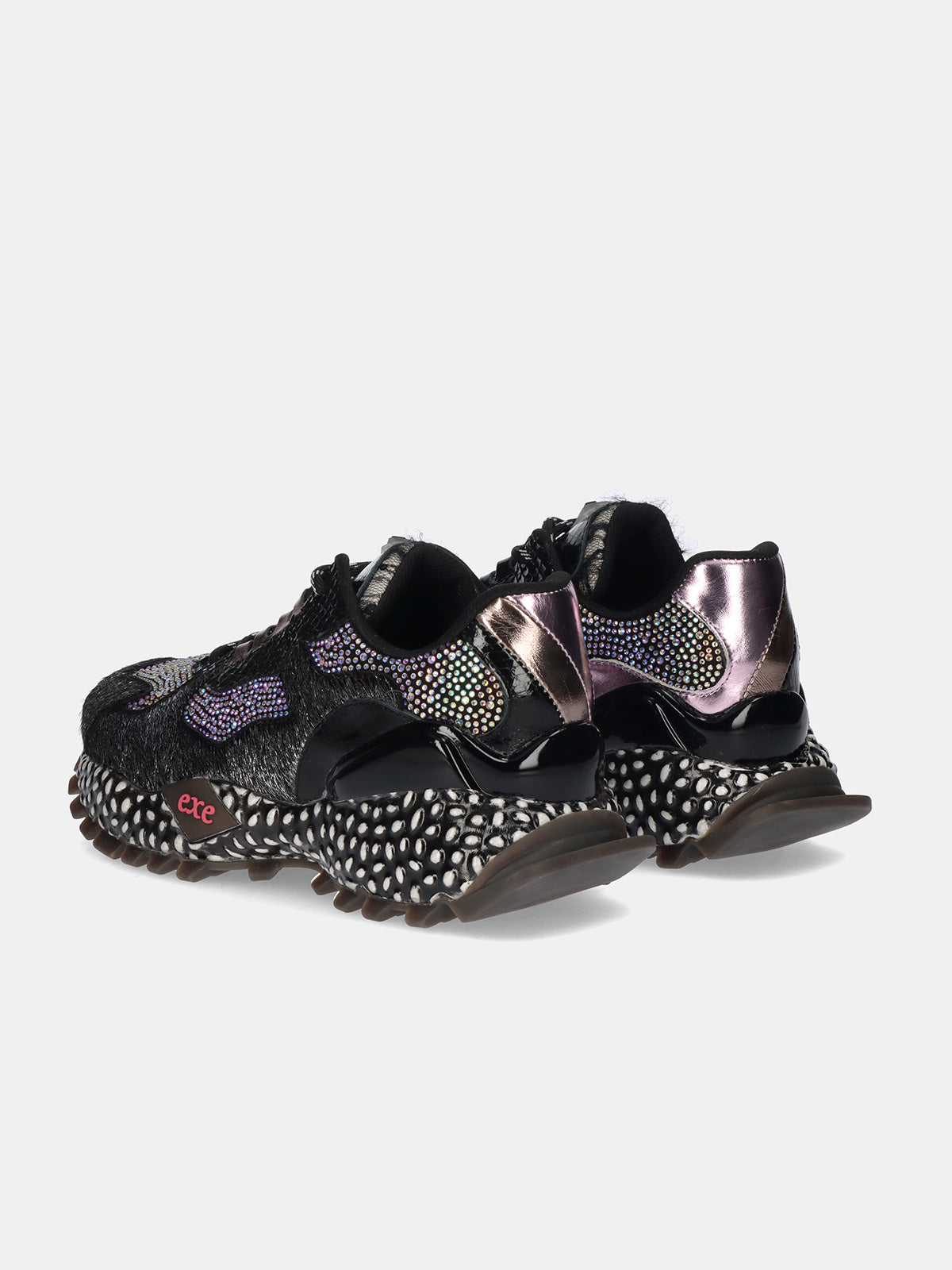 928-12 LEATHER BLACK PURPLE