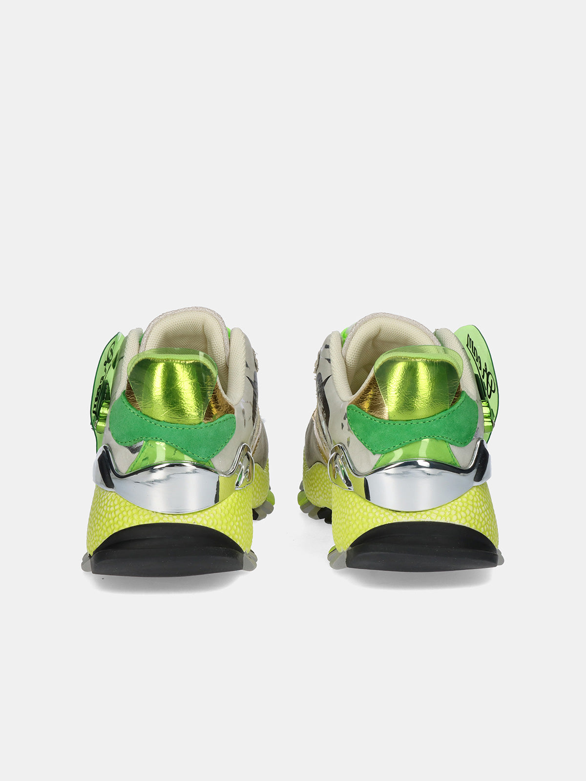 928-3 LEATHER GREEN WHITE