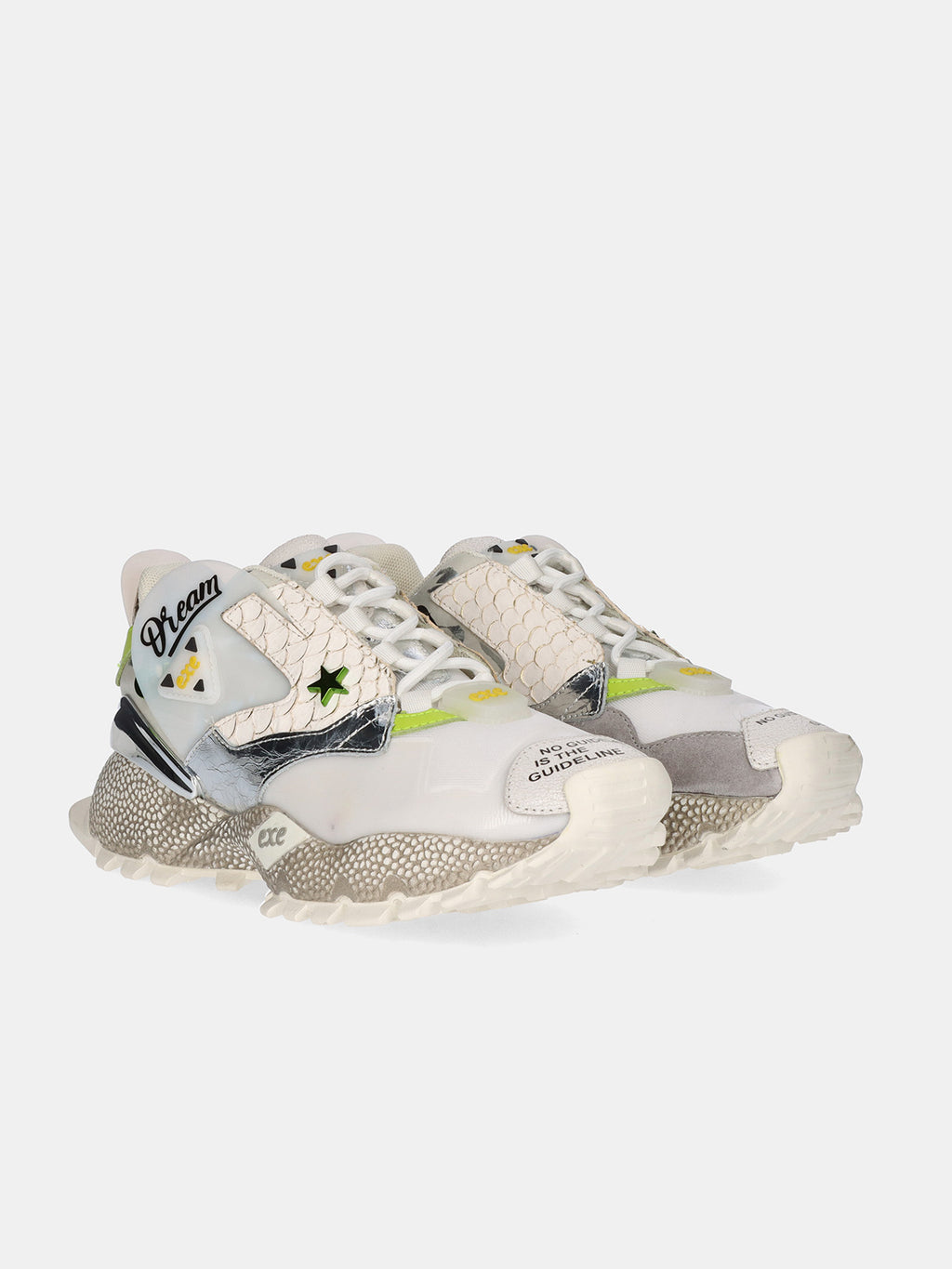 928-3 LEATHER GREY WHITE