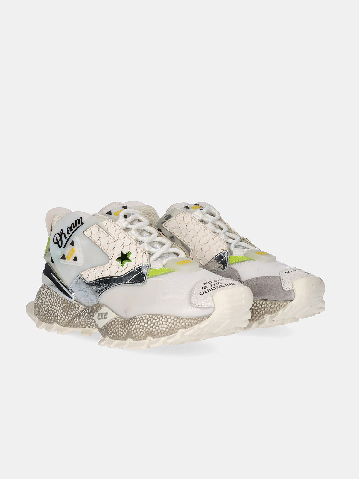 928-3 LEATHER GREY WHITE
