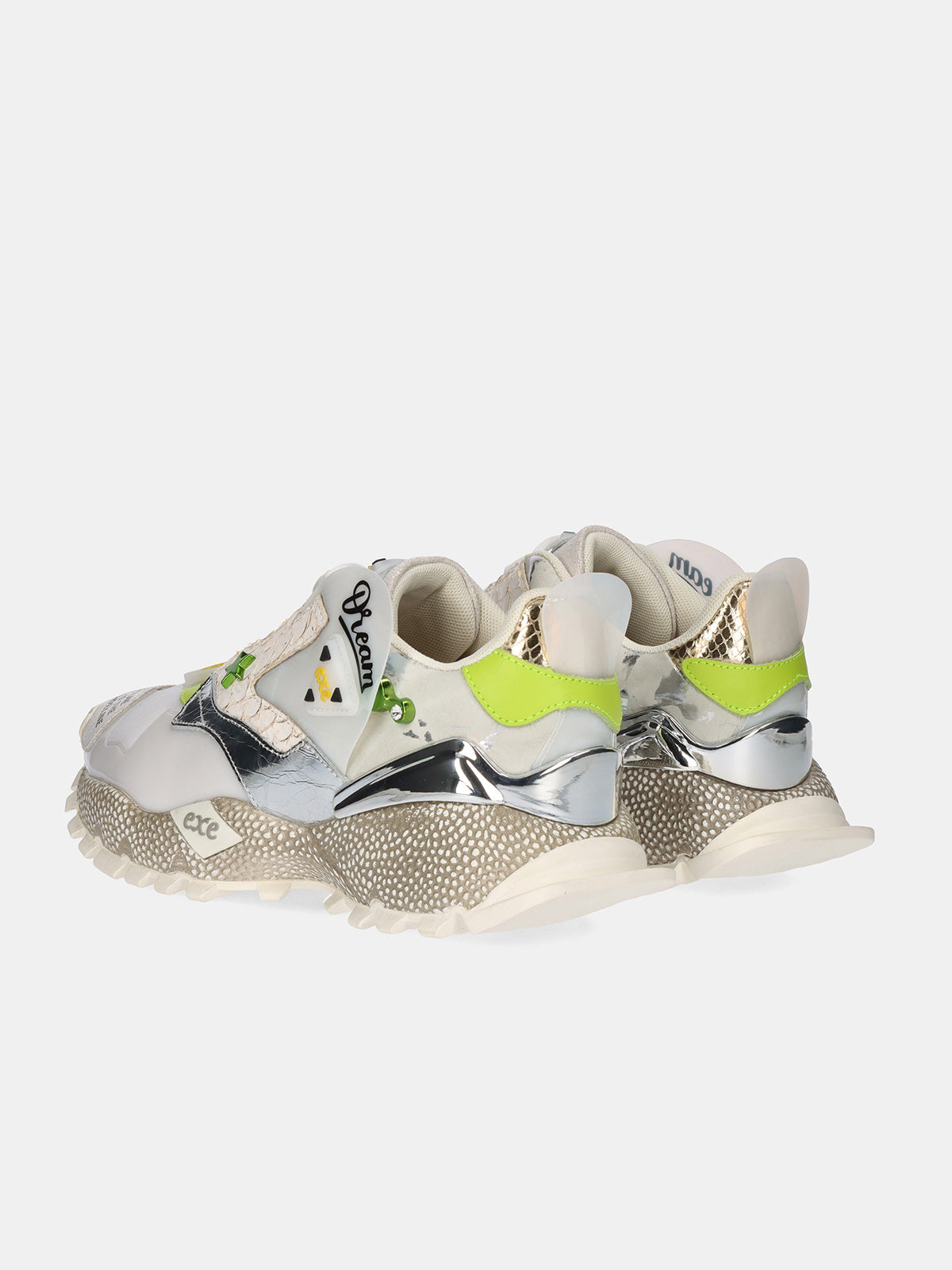 928-3 LEATHER GREY WHITE