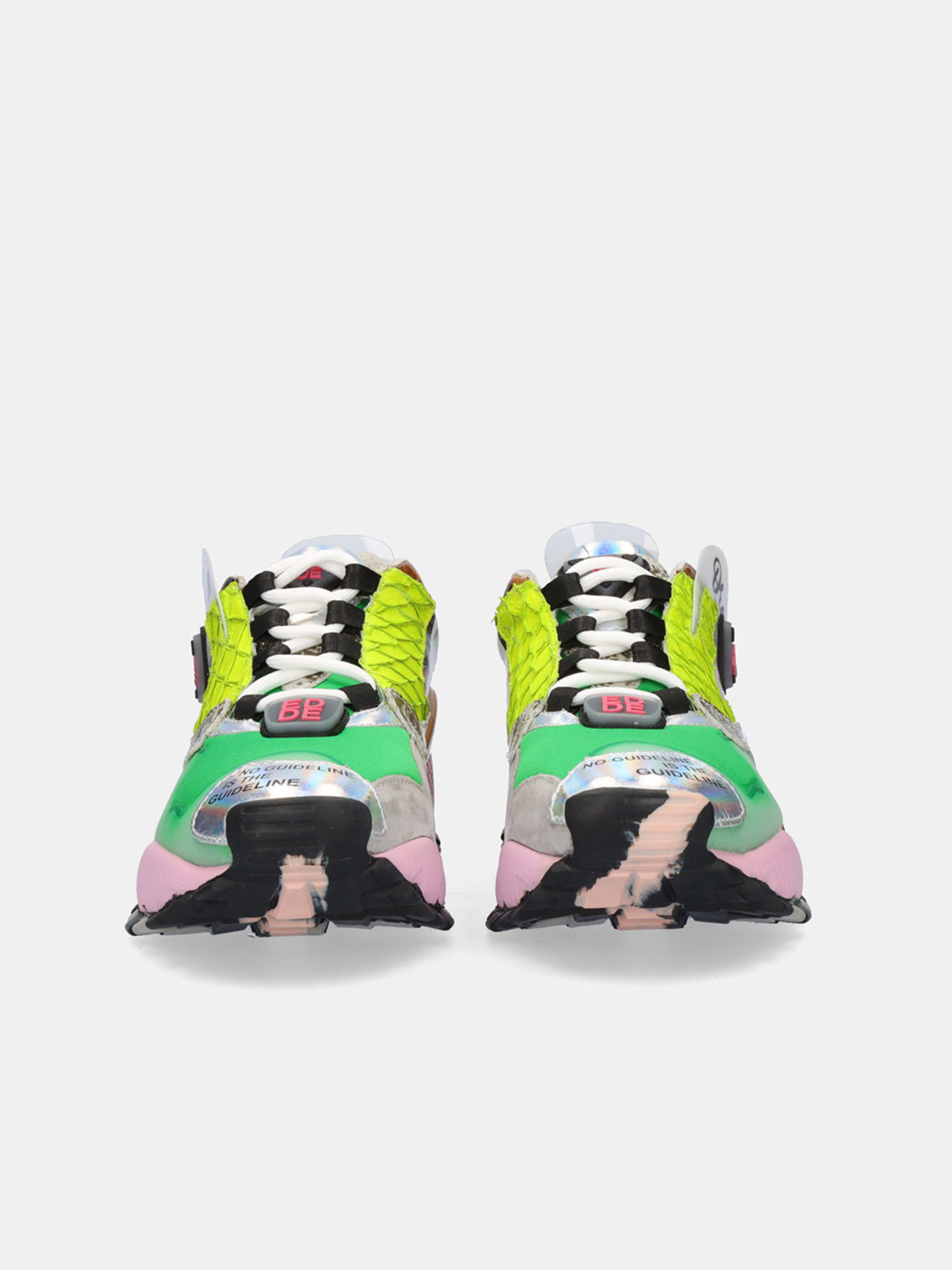 928-3 LEATHER GREEN PINK