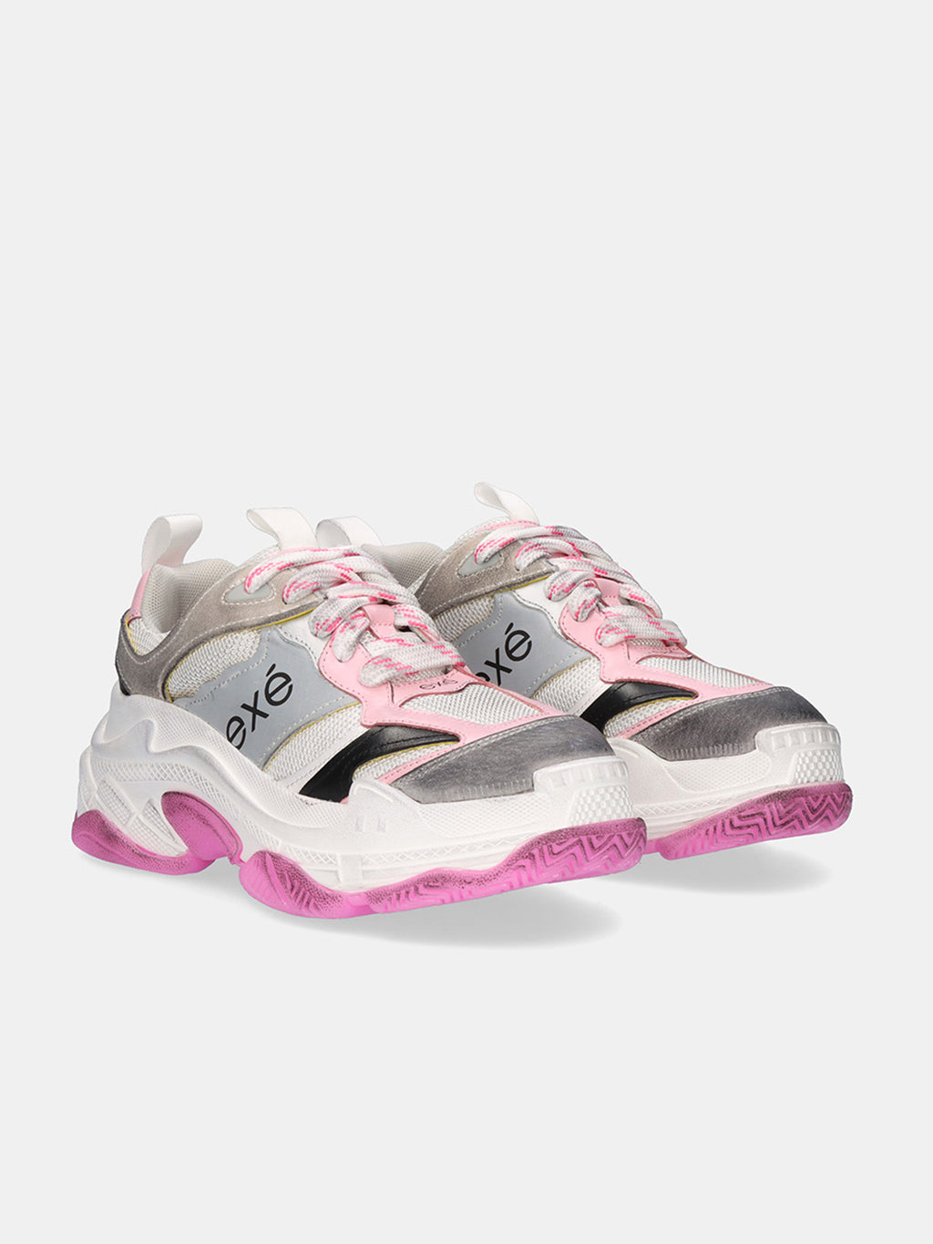 930-10 LEATHER GREY PINK