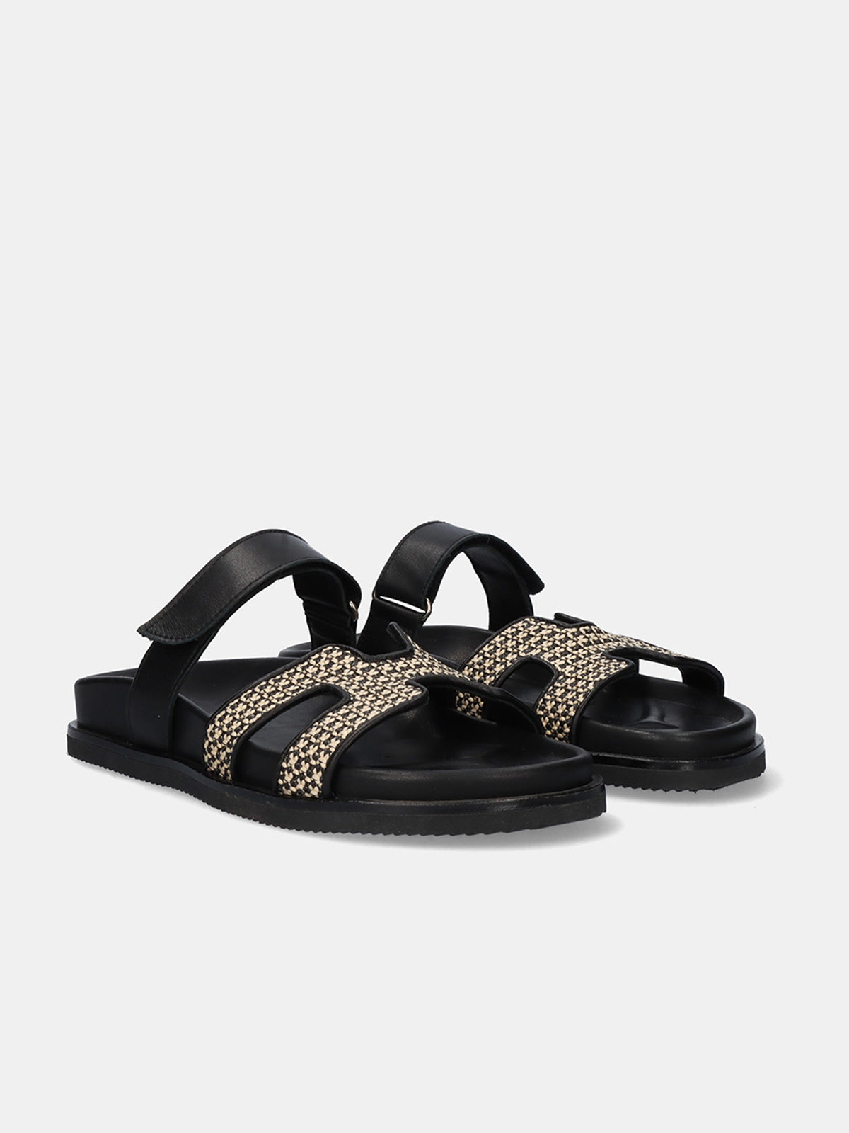 966 KIMOLOS LEATHER BEIGE BLACK