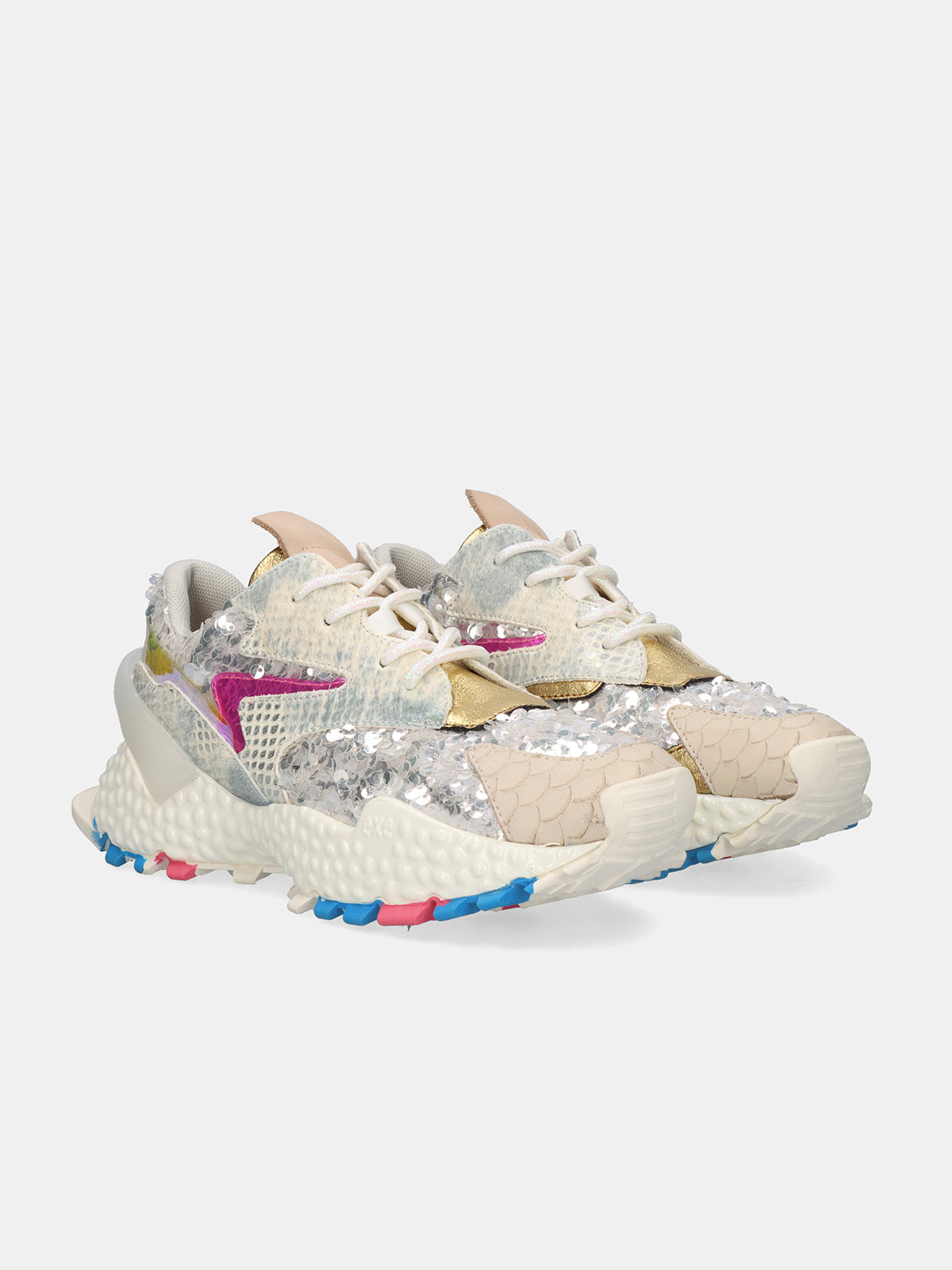 999-14 LEATHER BEIGE SILVER