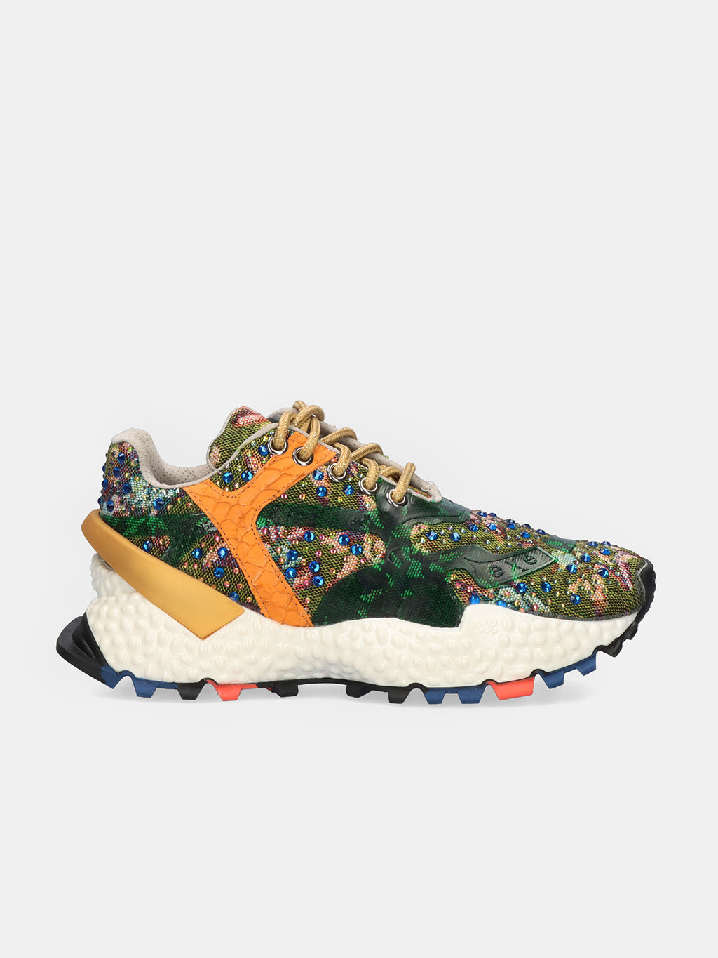 999-3 LEATHER GREEN ORANGE