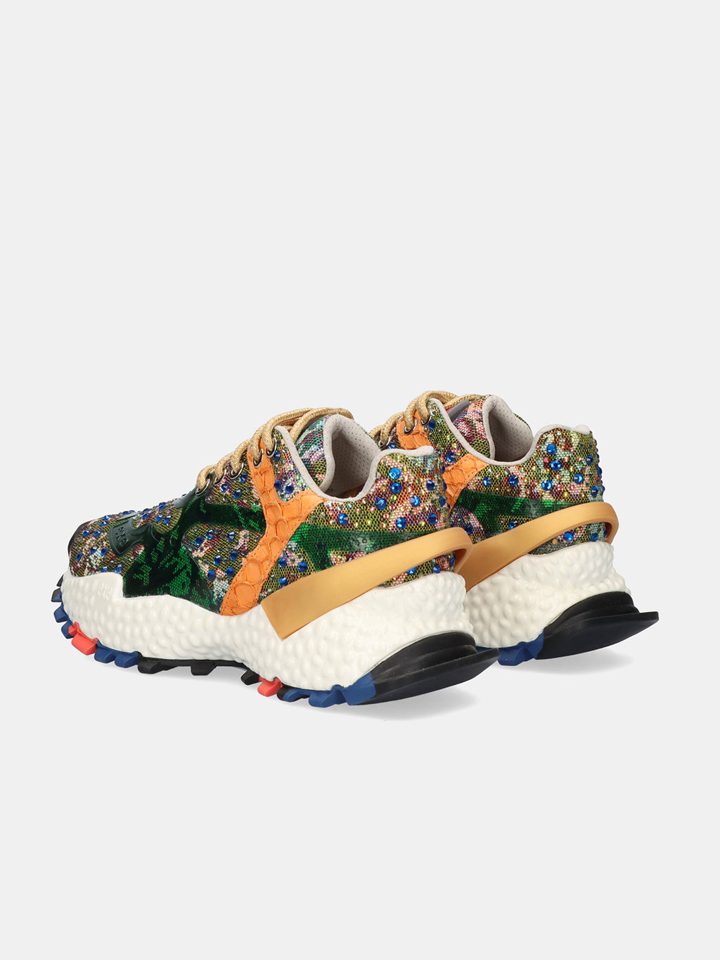 999-3 LEATHER GREEN ORANGE