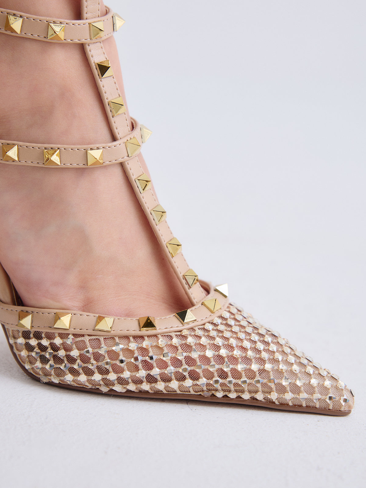 ANGELIA-716 STRASS BEIGE GOLD