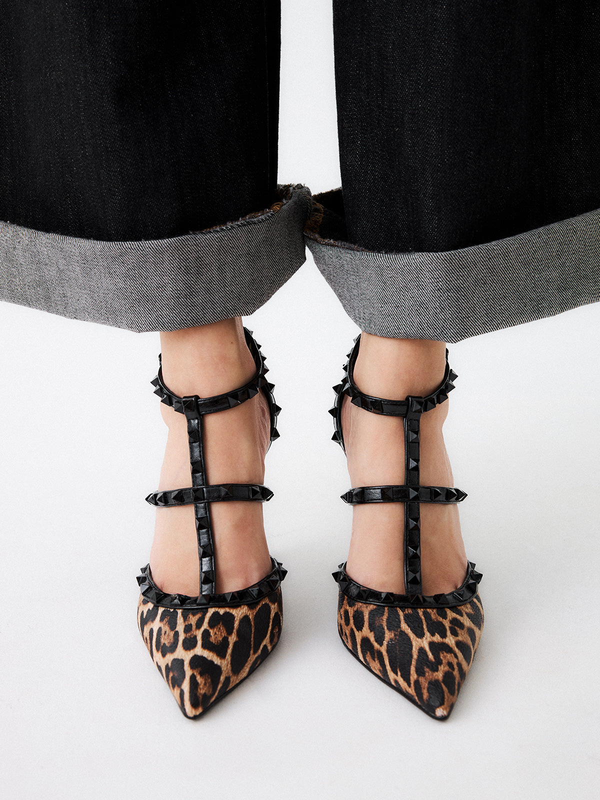 ANGELIA-815 PU LEOPARD BLACK