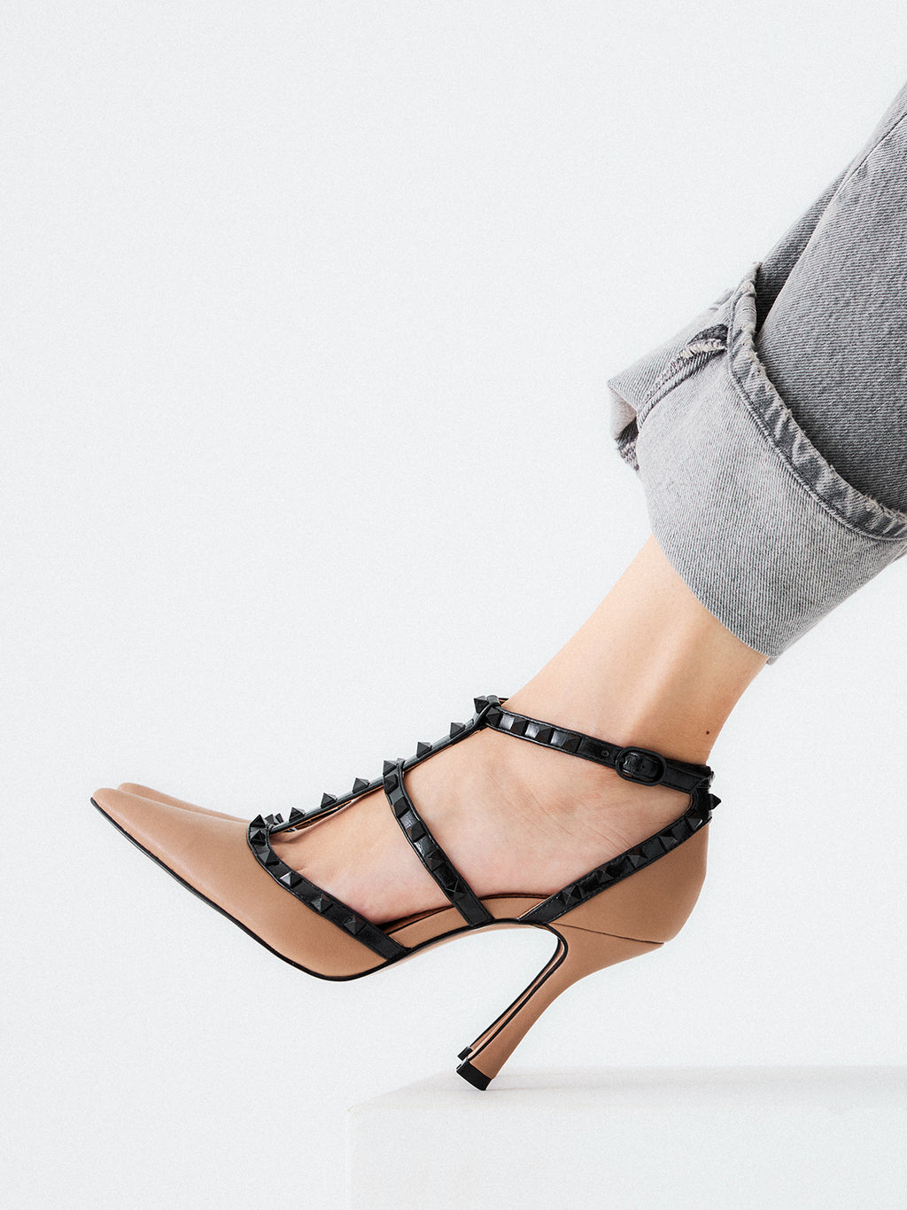 ANGELIA-815 PU TAUPE BLACK