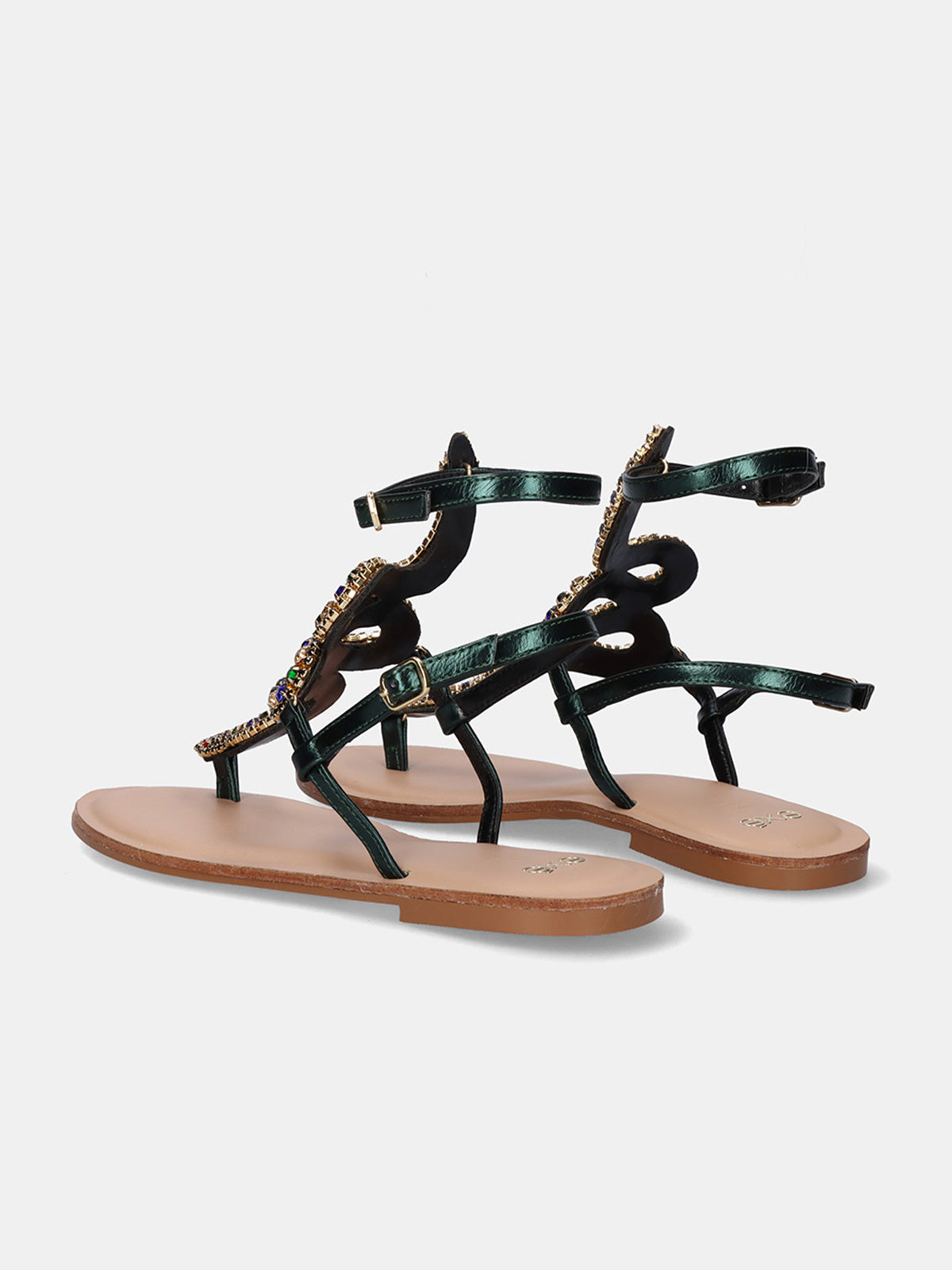 ANGELINA-129 STRASS OLIVE