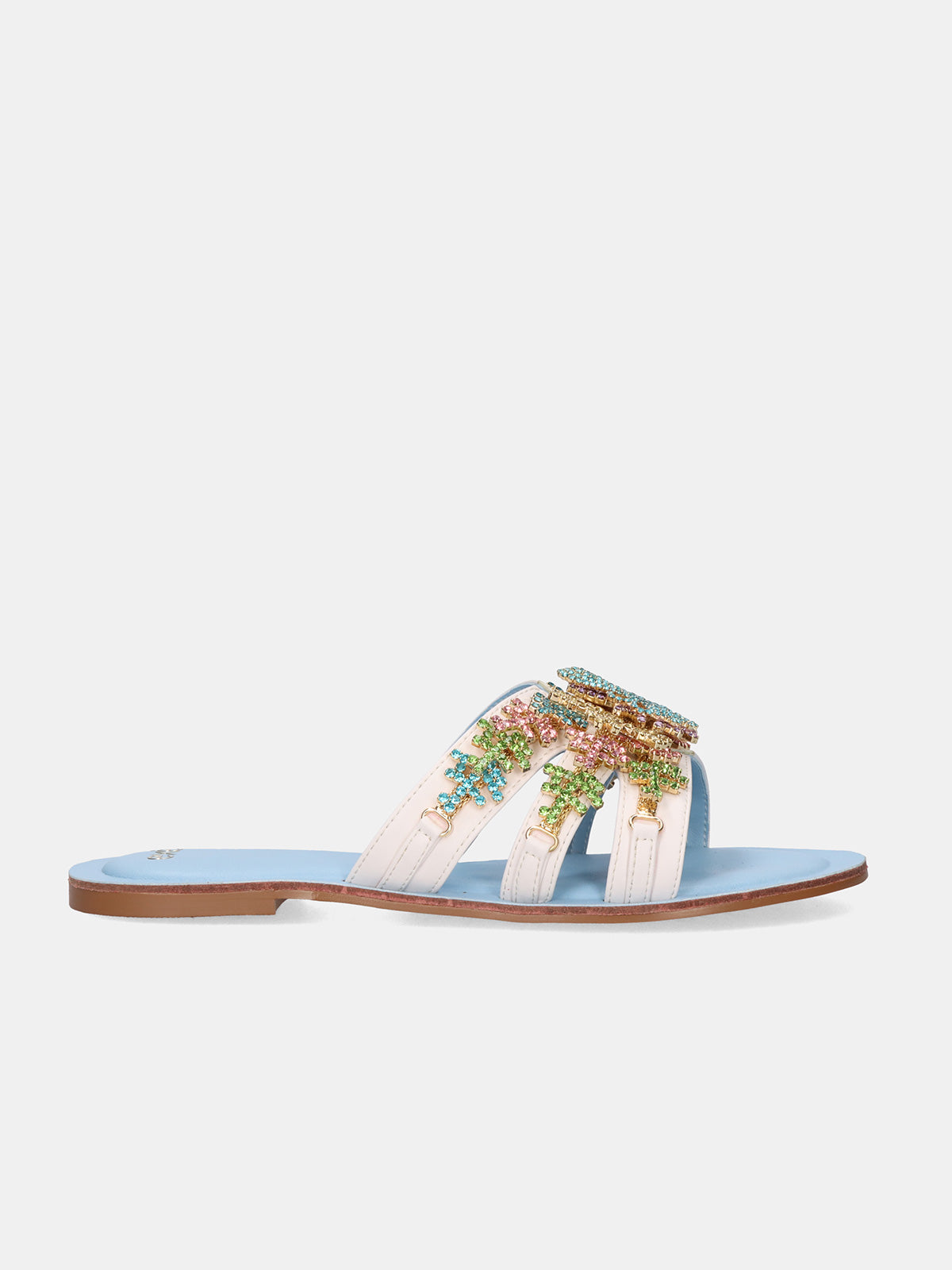 ANGELINA-165 STRASS WHITE BLUE