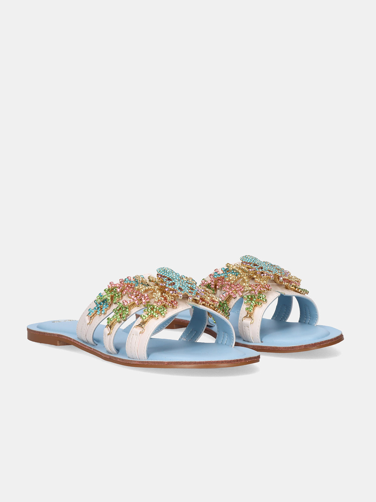 ANGELINA-165 STRASS WHITE BLUE