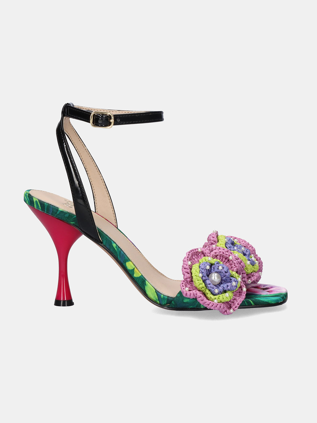 ANITA-116 FLOWER GREEN BLACK