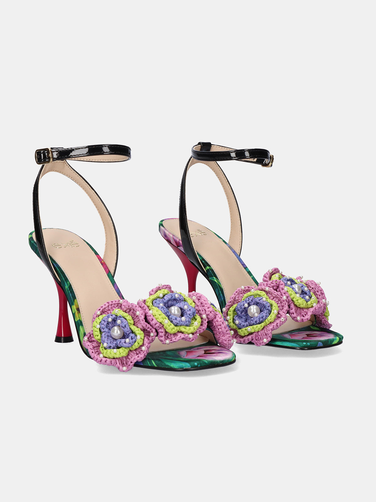 ANITA-116 FLOWER GREEN BLACK