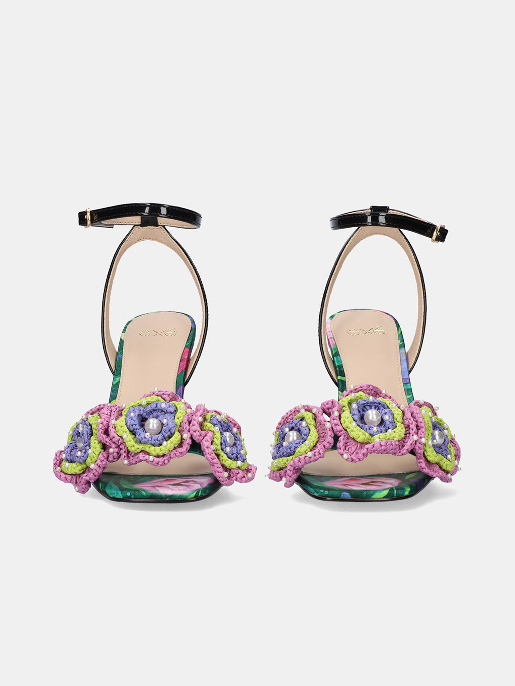 ANITA-116 FLOWER GREEN BLACK