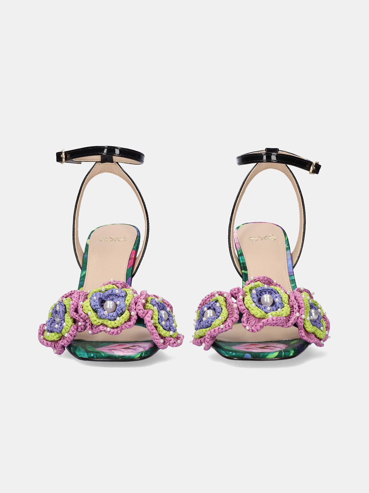 ANITA-116 FLOWER GREEN BLACK