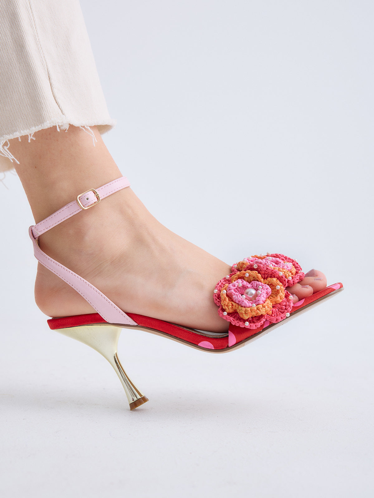 ANITA-116 FLOWER RED PINK