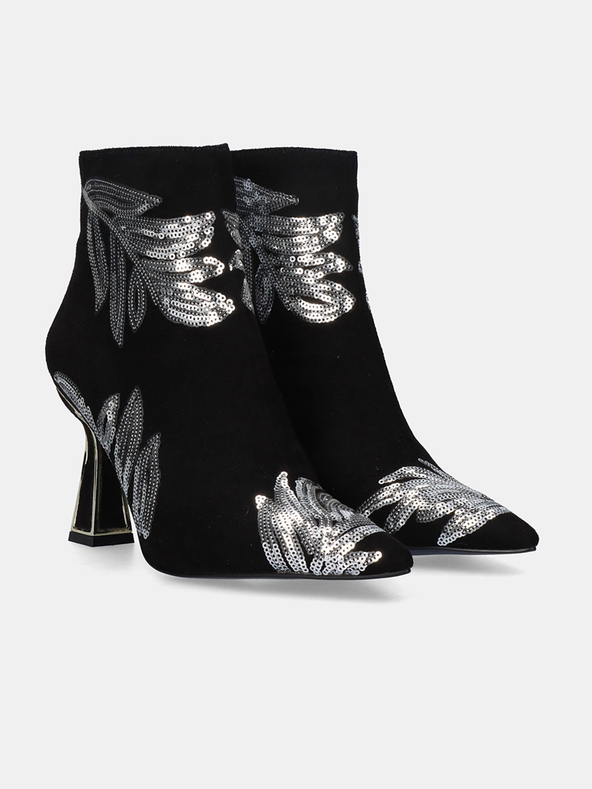 BELINDA-527 FABRIC BLACK SILVER