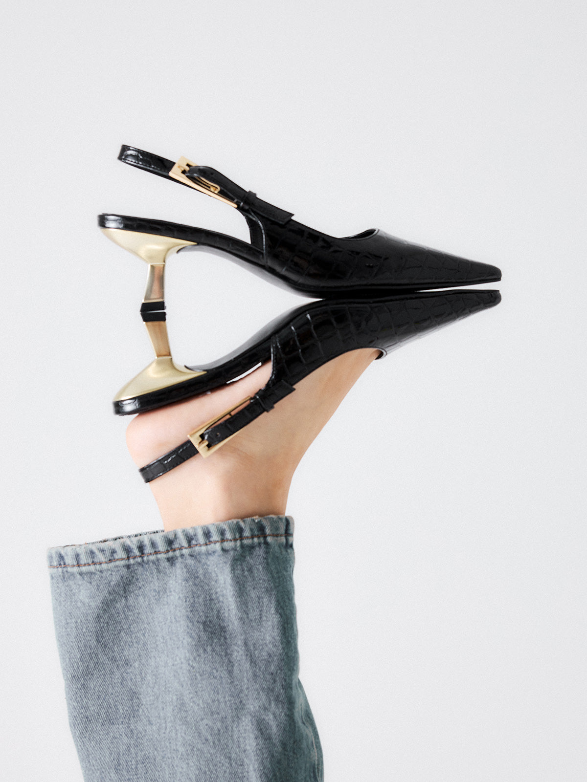 BLAIR-358 PATENT BLACK