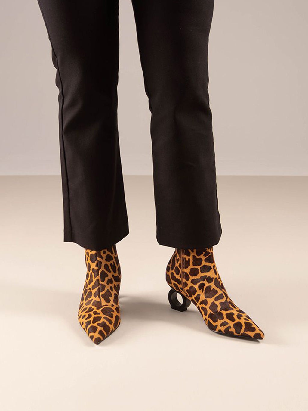 BRUNA-612 LEATHER LEOPARD