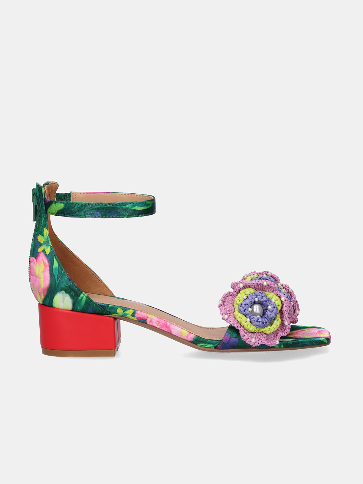 CAPRI-400 FLOWER GREEN BLACK