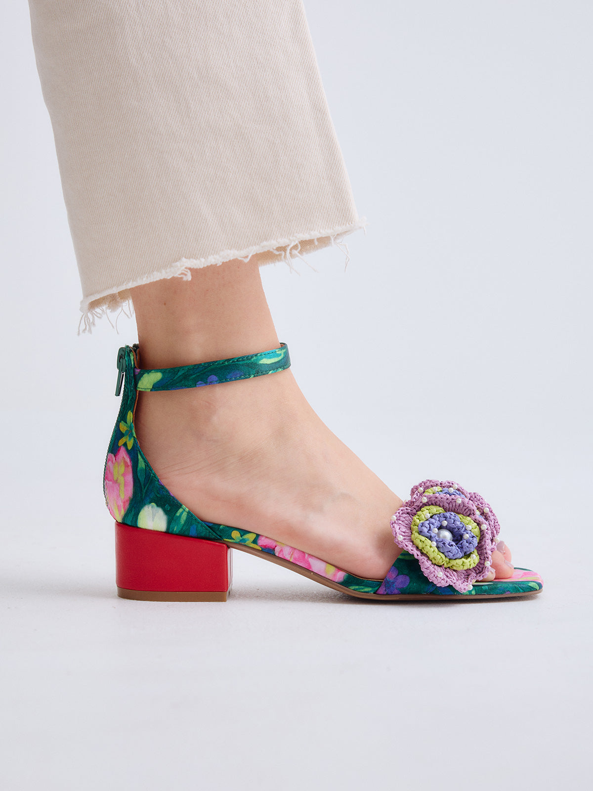 CAPRI-400 FLOWER GREEN BLACK