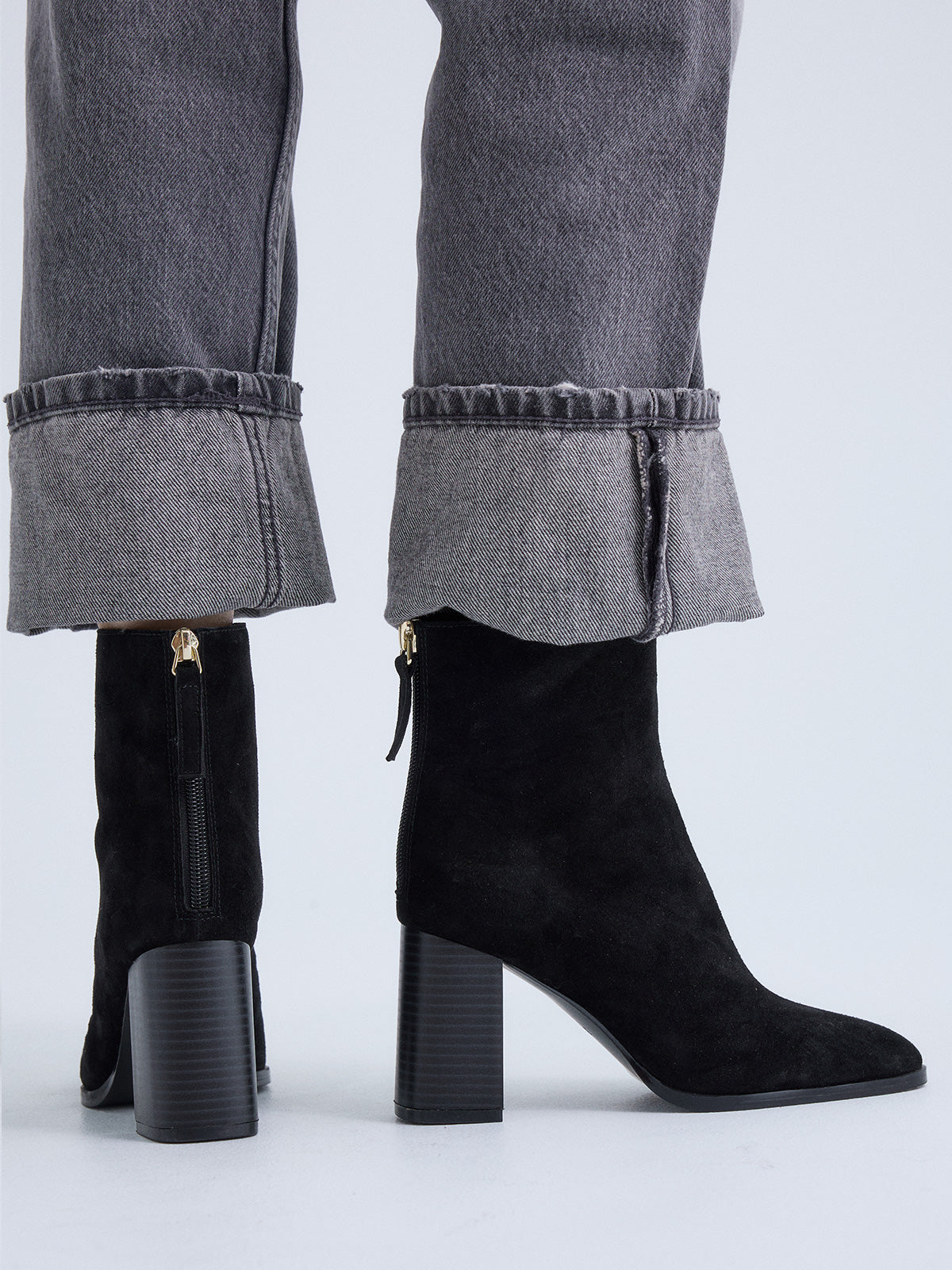CARLA-625 SUEDE BLACK