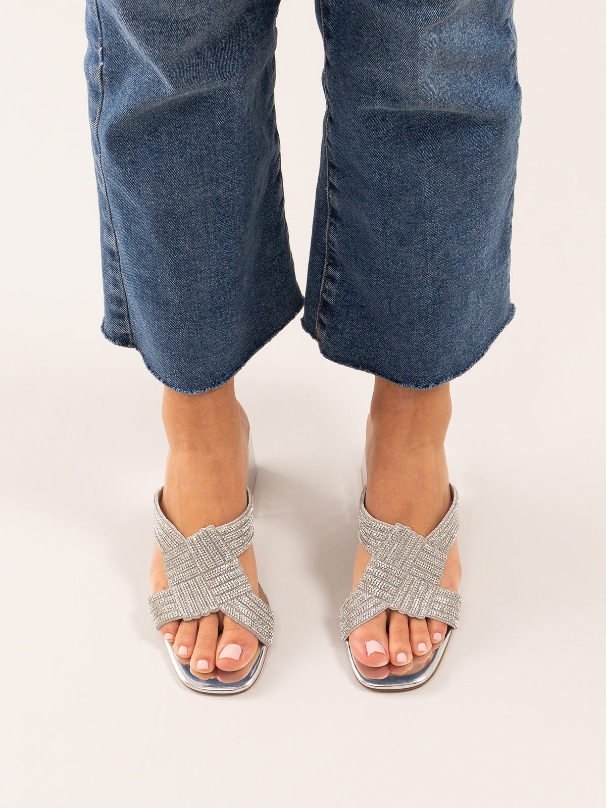 CARMEN-277 STRASS SILVER