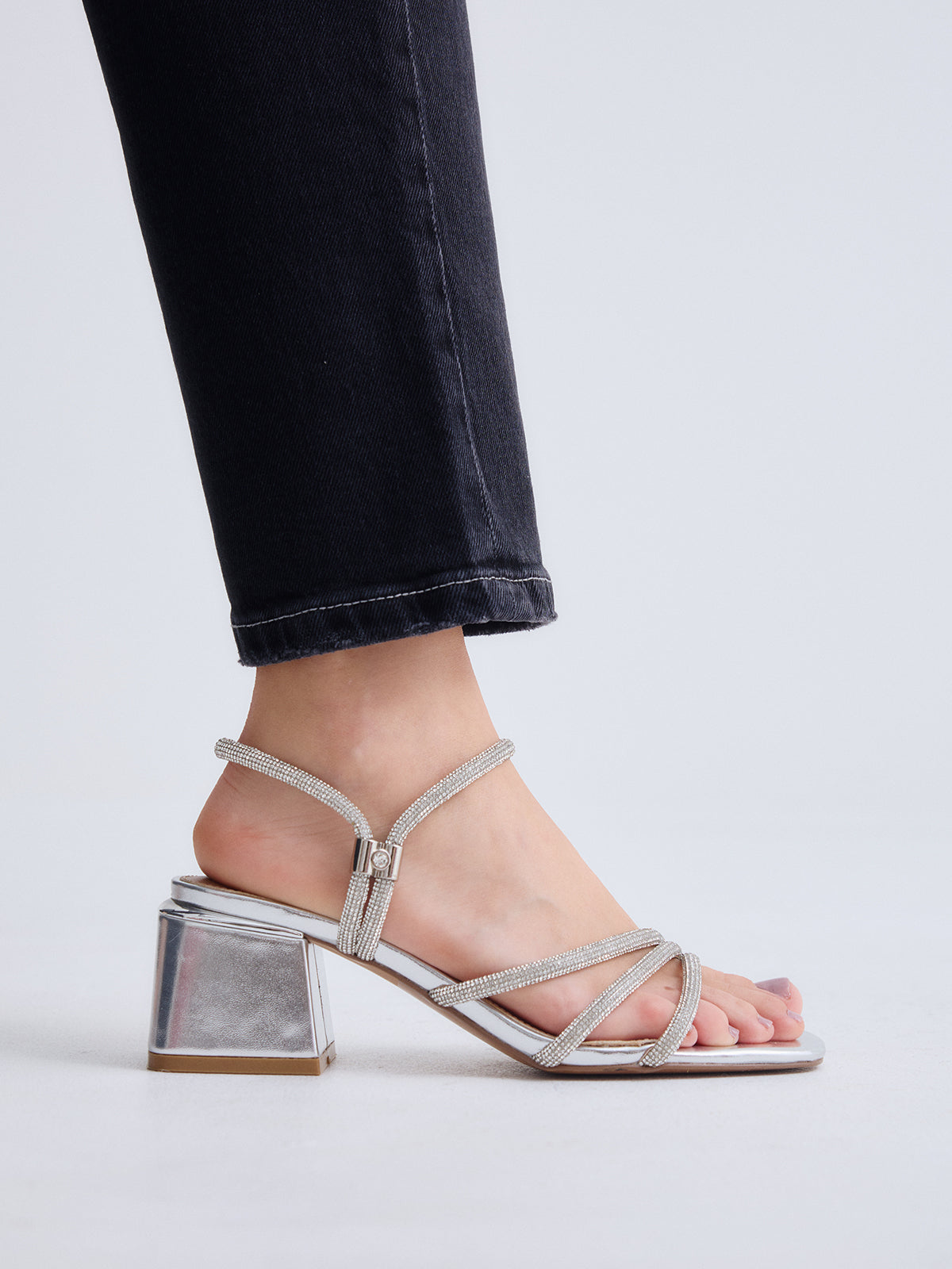 CARMEN-339 STRASS SILVER