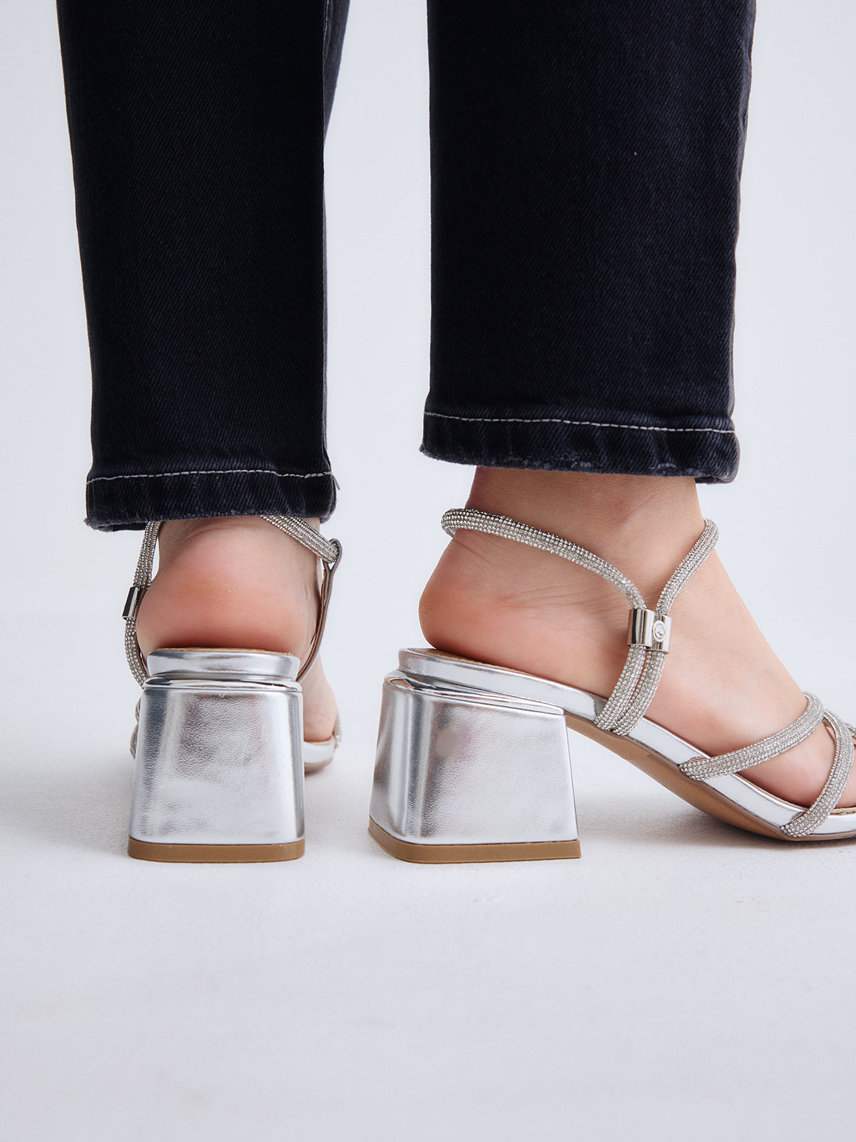 CARMEN-339 STRASS SILVER