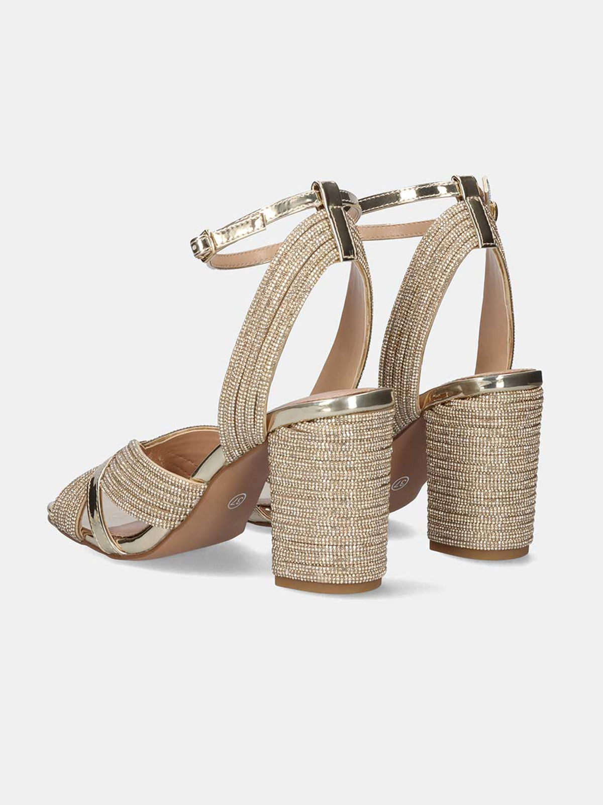 CAROL-505 STRASS GOLD