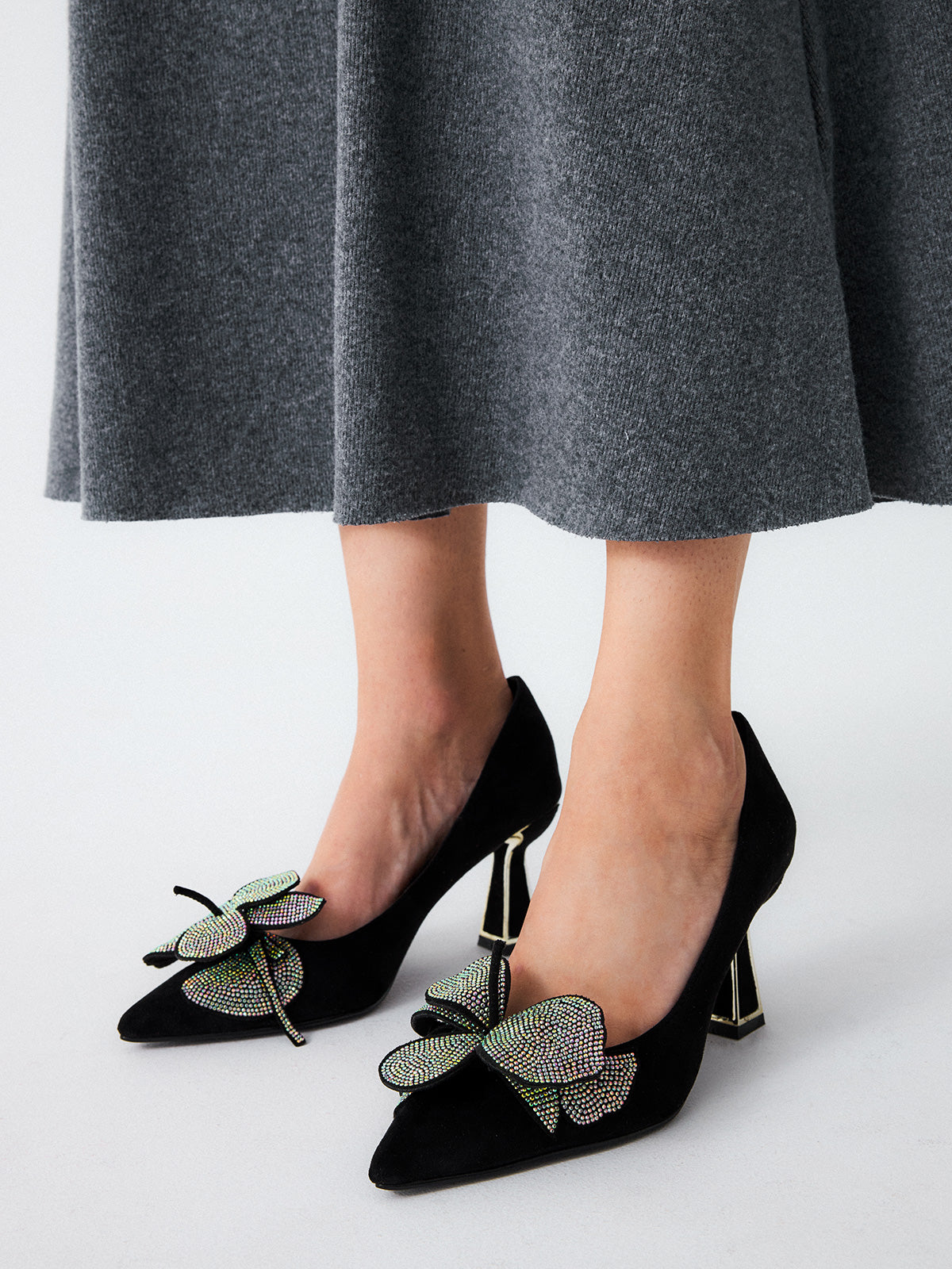 CORINA-139 FABRIC BLACK SILVER