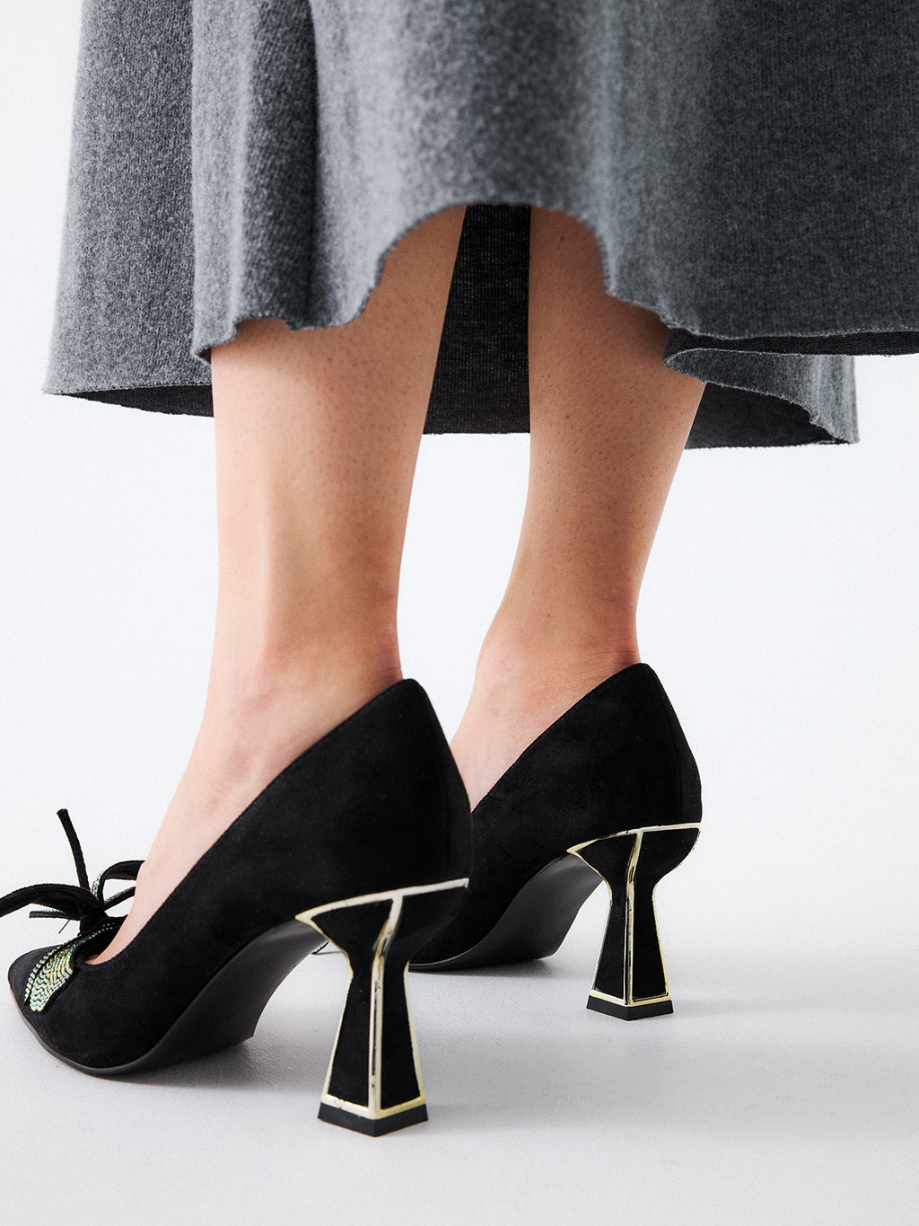 CORINA-139 FABRIC BLACK SILVER