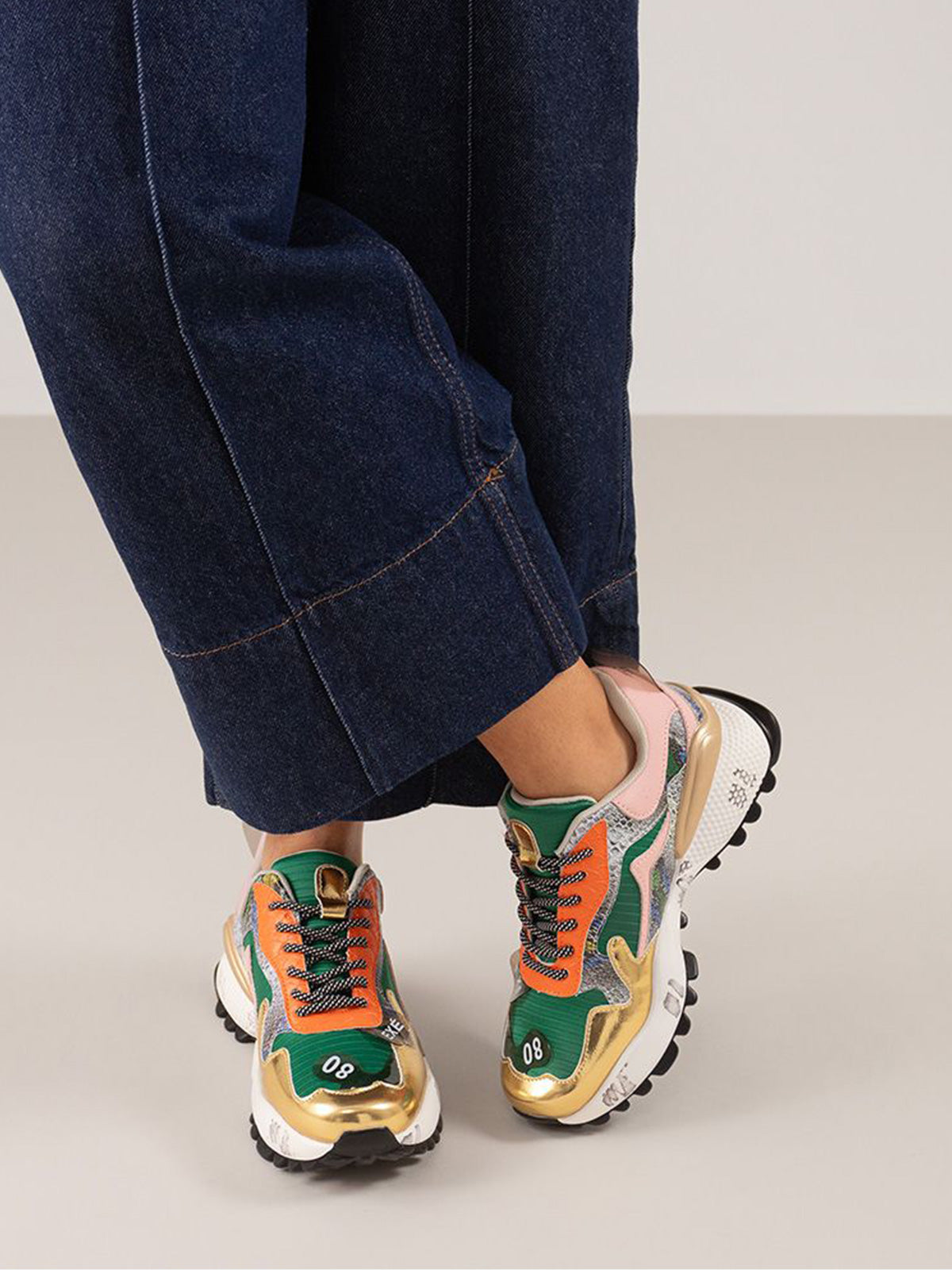 D190608-13 PU GREEN PINK