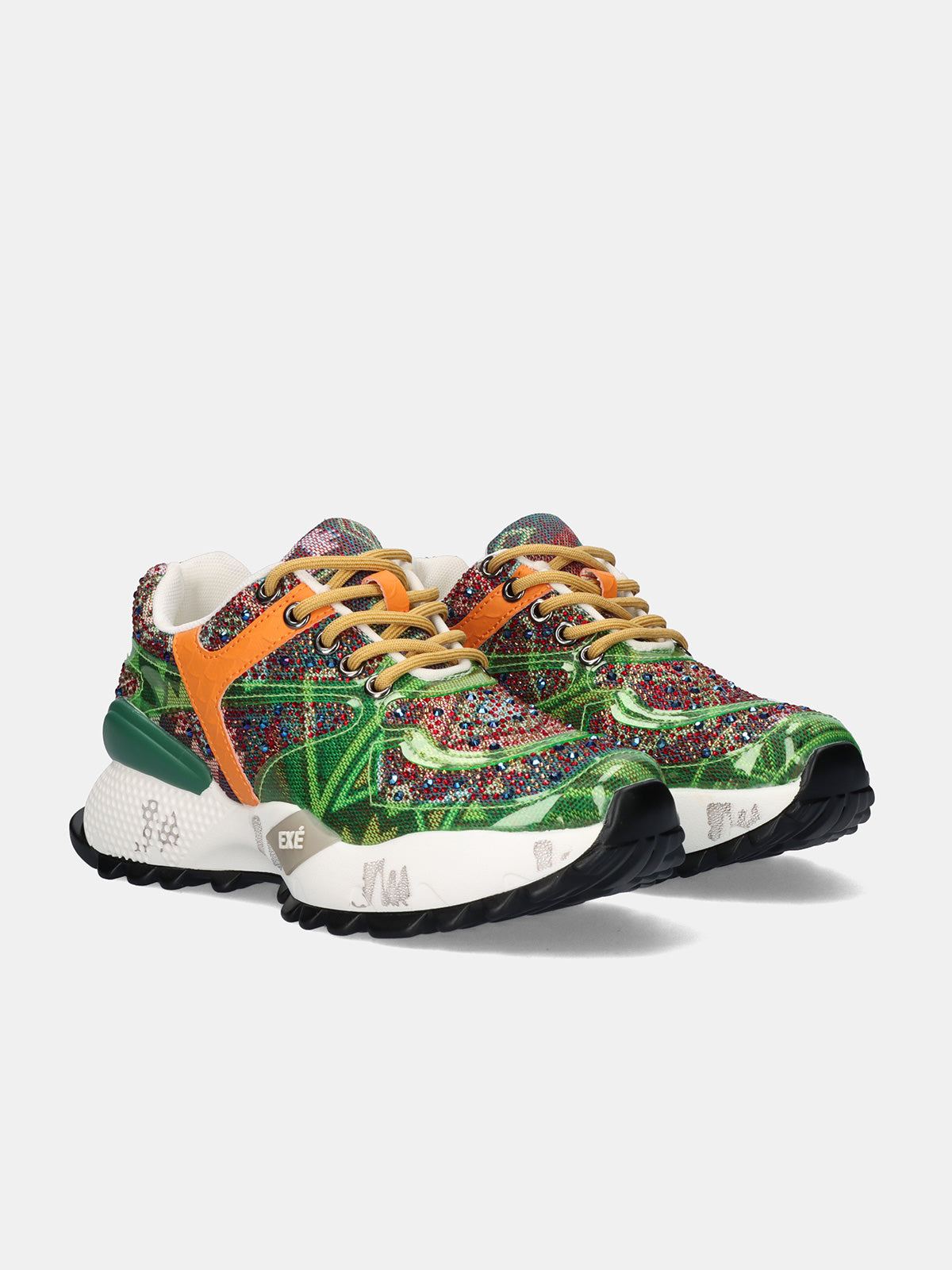 D190608-24 STRASS GREEN ORANGE