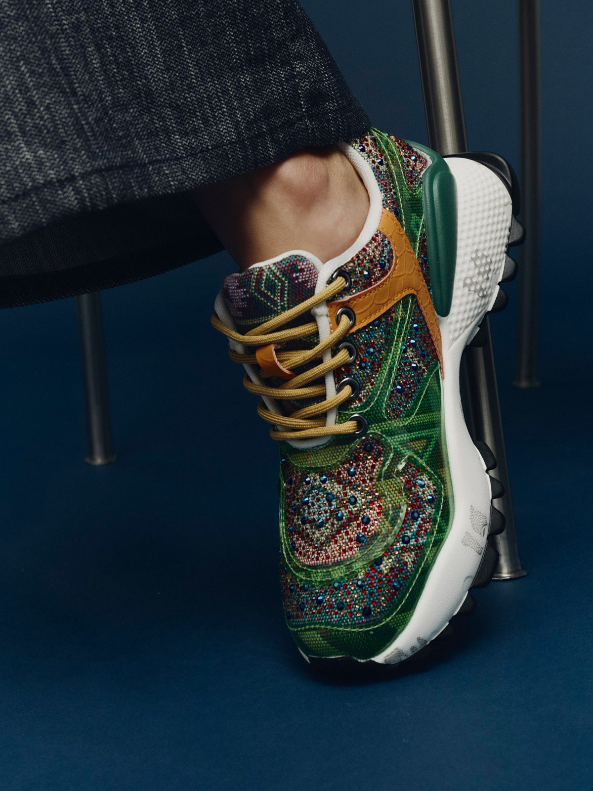 D190608-24 STRASS GREEN ORANGE