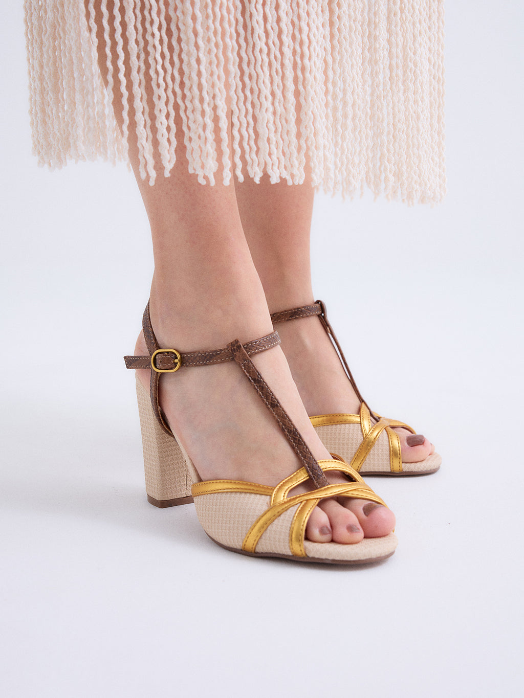 DENISE-500 PU BEIGE BRWN