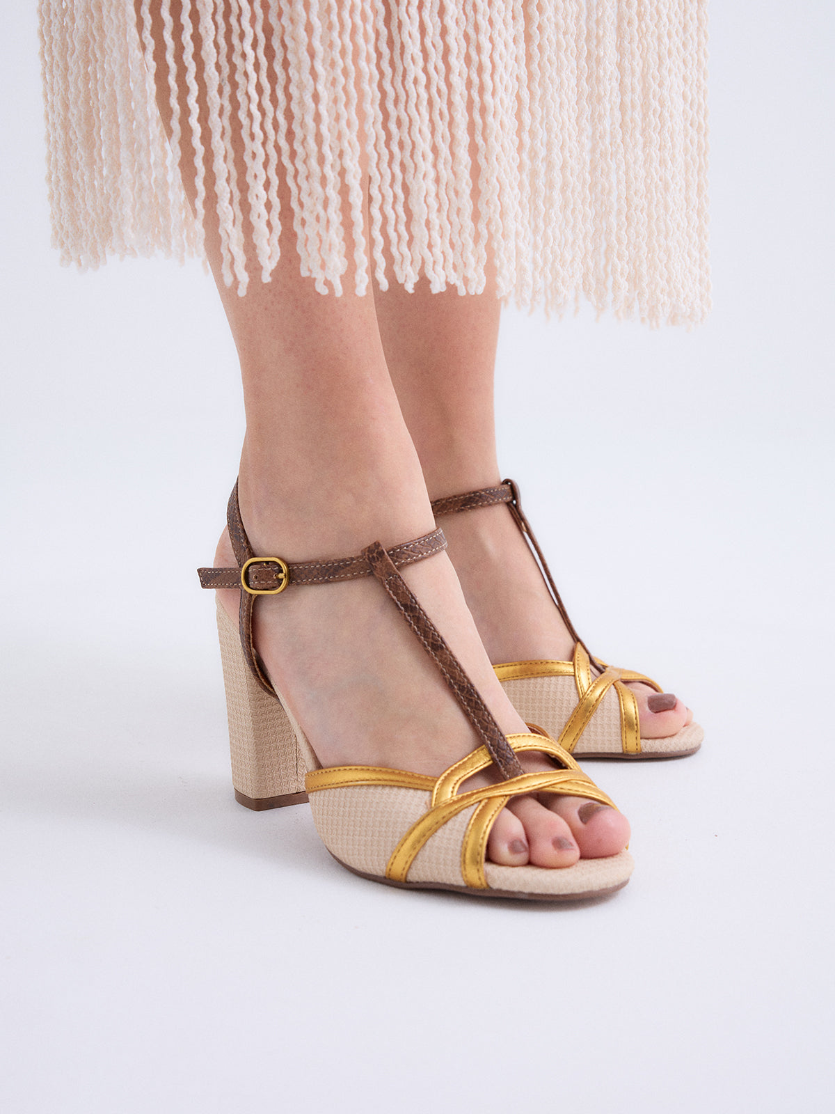 DENISE-500 PU BEIGE BROWN