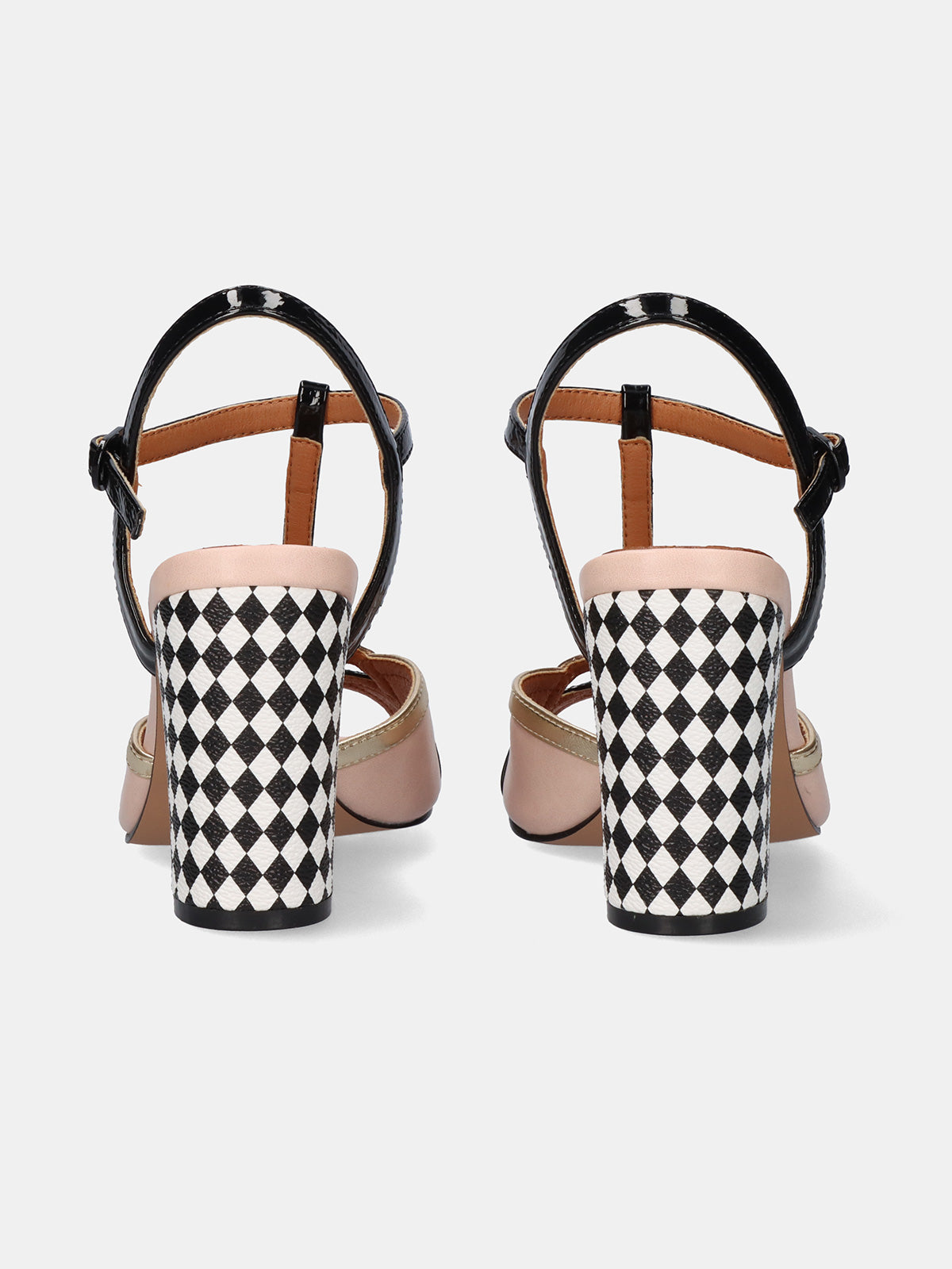 DENISE-500 PU NUDE BLACK