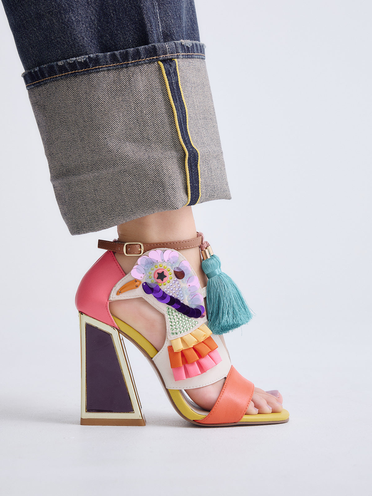 DOMINIC-596 PU PINK ORANGE