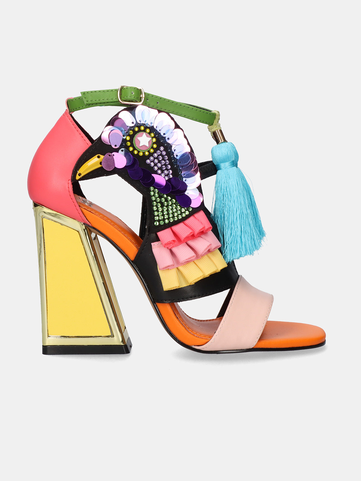 DOMINIC-596 PU YELLOW PINK