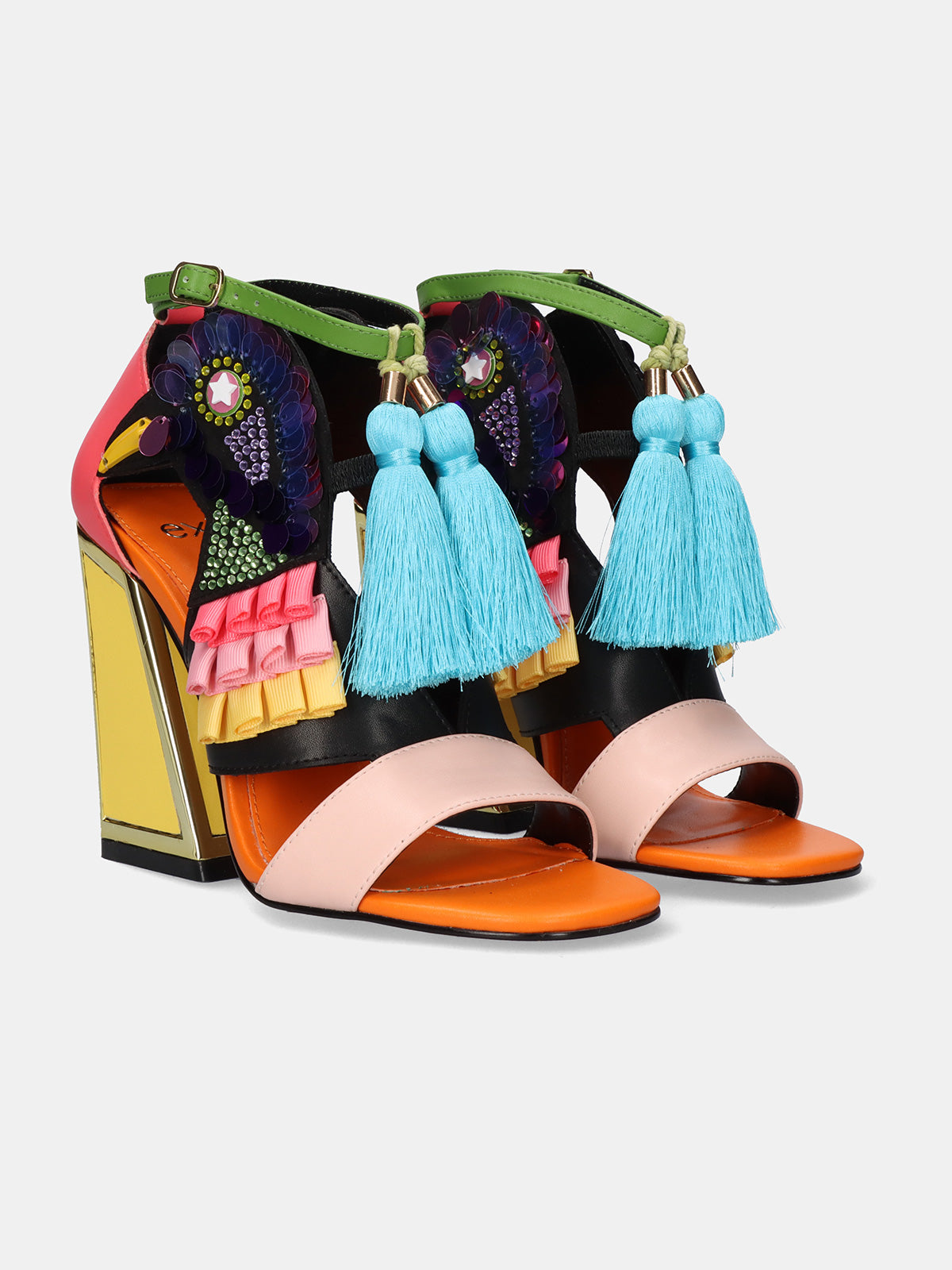 DOMINIC-596 PU YELLOW PINK