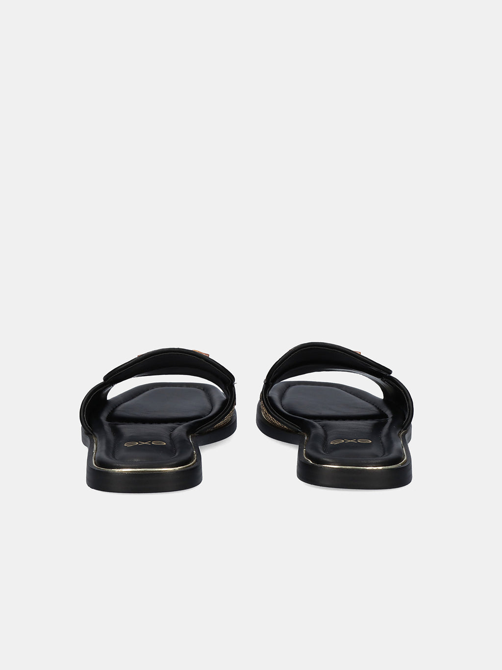 DORETA-419 RAFFIA BLACK BEIGE