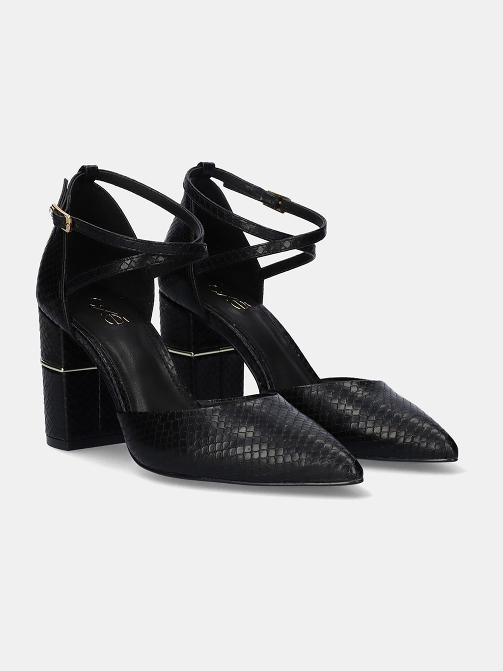 EVELYN-674 SNAKE BLACK