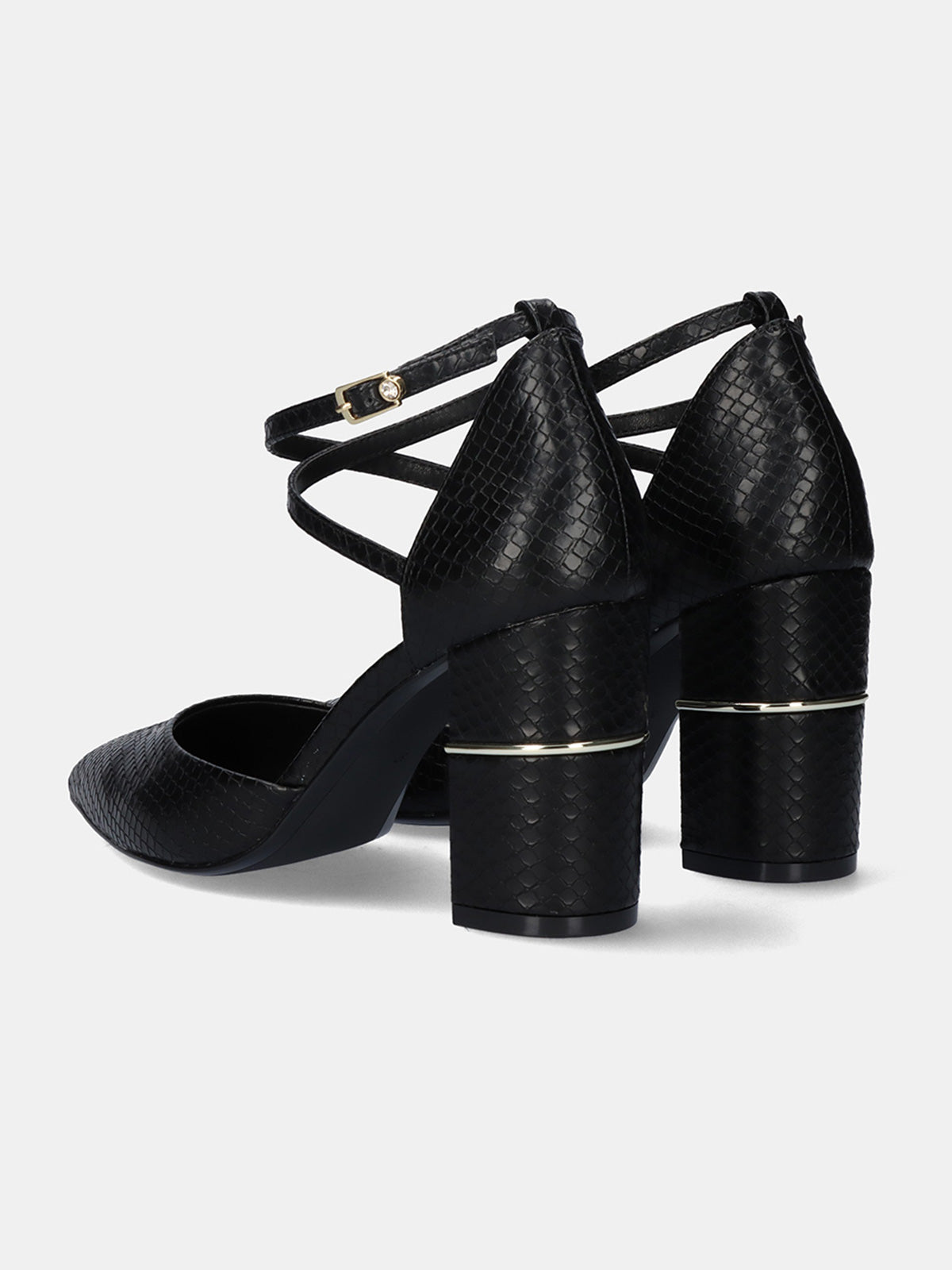 EVELYN-674 SNAKE BLACK